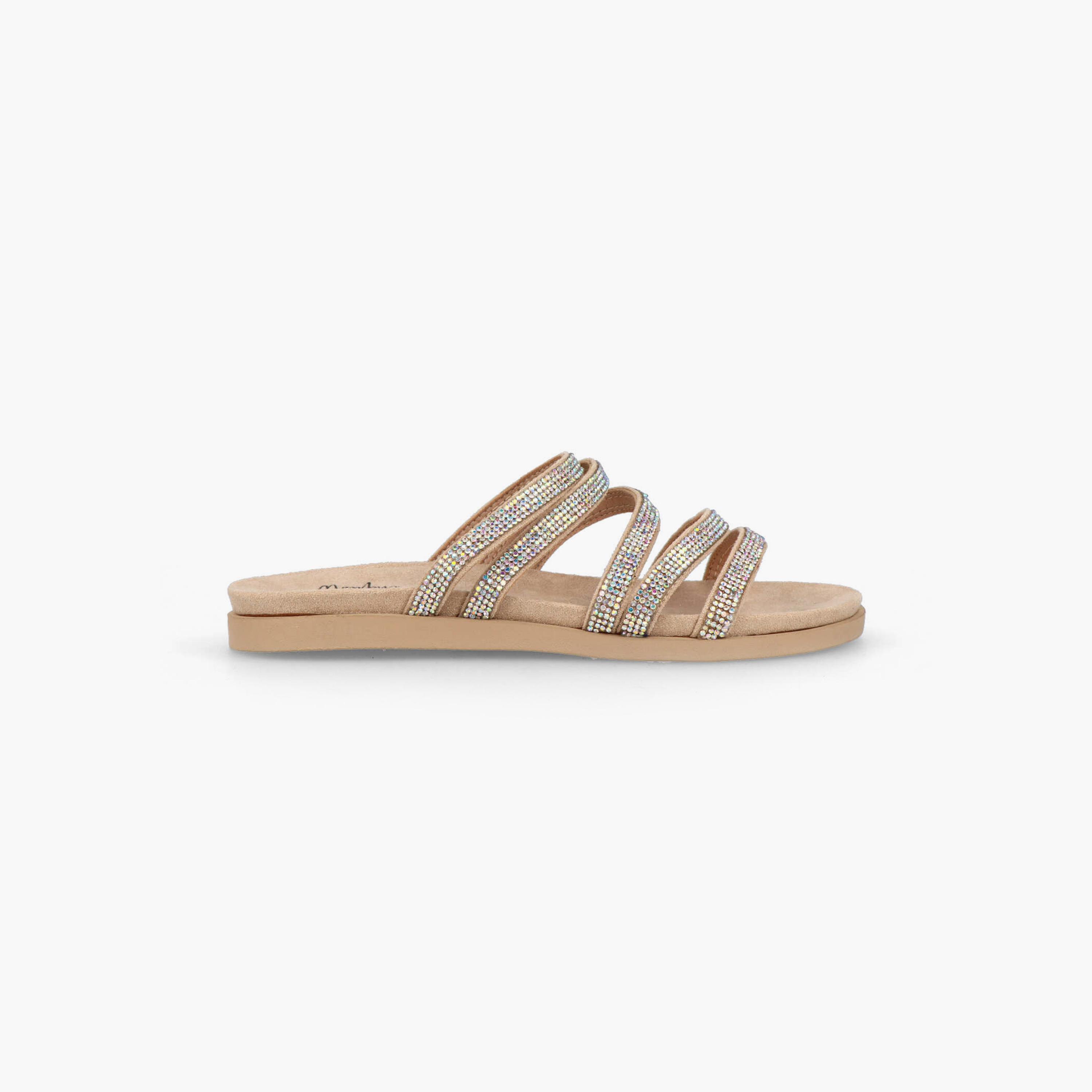 Menbur Women's Slide Sandals with Rhinestone Accent | 21327-women-shoes-sandals-flats-image-2