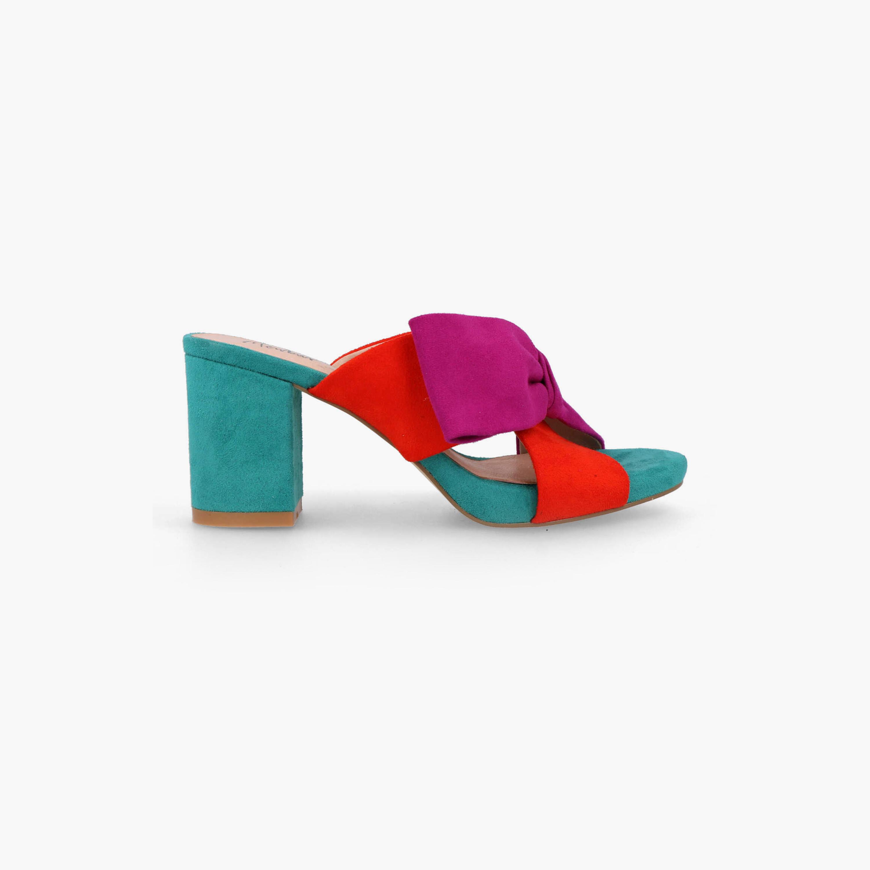 Menbur Women's Block Heels with Bow | 21339-women-shoes-heels-image-2