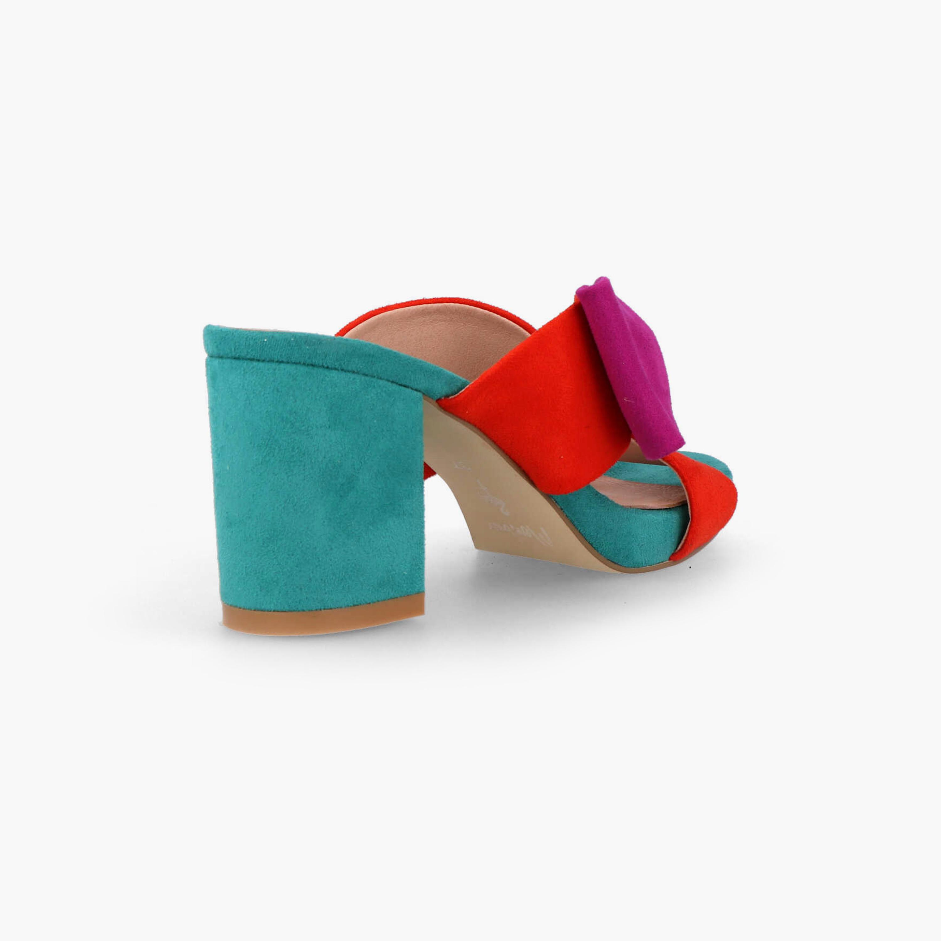 Menbur Women's Block Heels with Bow | 21339-women-shoes-heels-image-3
