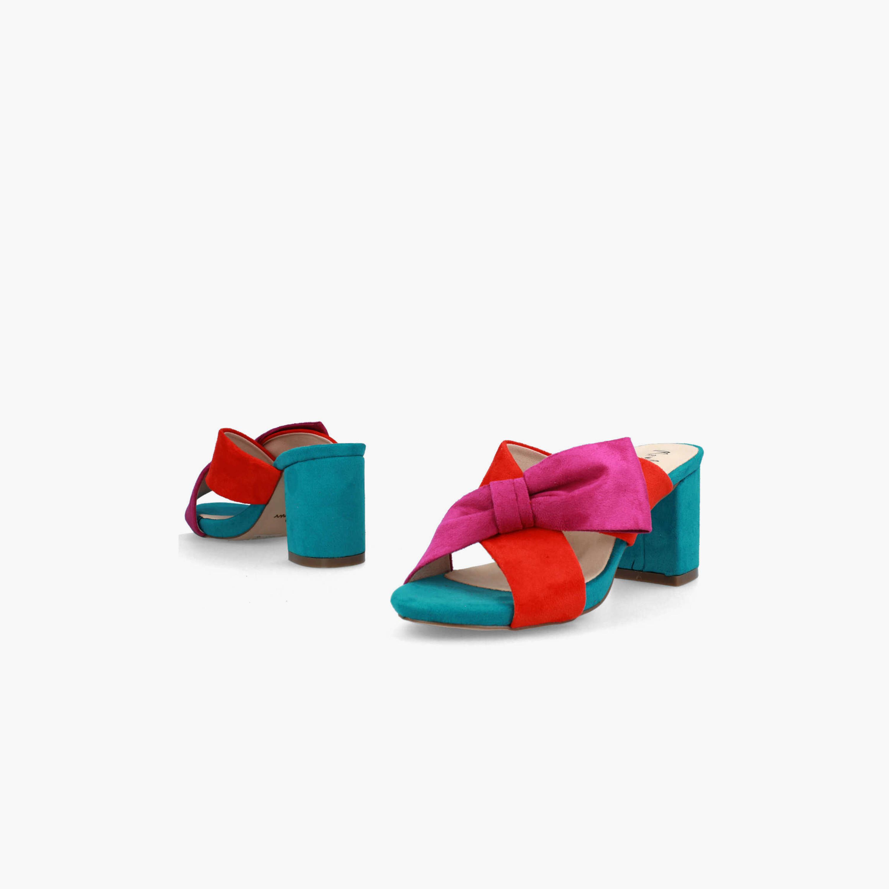 Menbur Women's Block Heels with Bow | 21339-women-shoes-heels-image-4