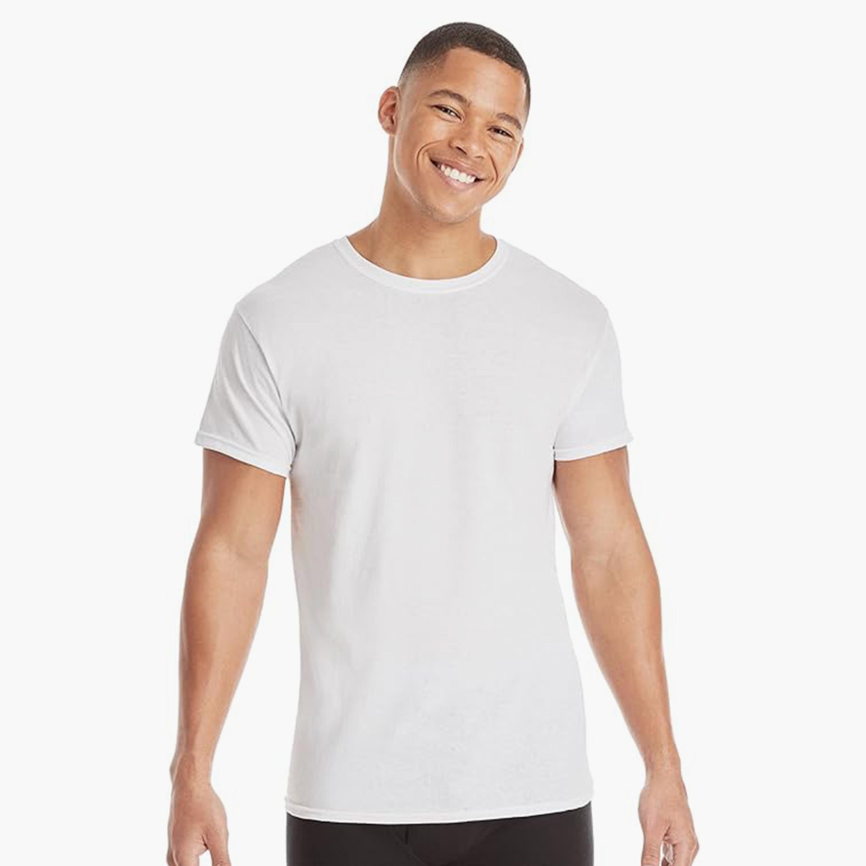 مجموعة 3 قطع تي شيرتات من هنس للرجال بأكمام قصيرة ورقبة دائرية-men-clothing-tshirtsandpolos-tshirts-image-2