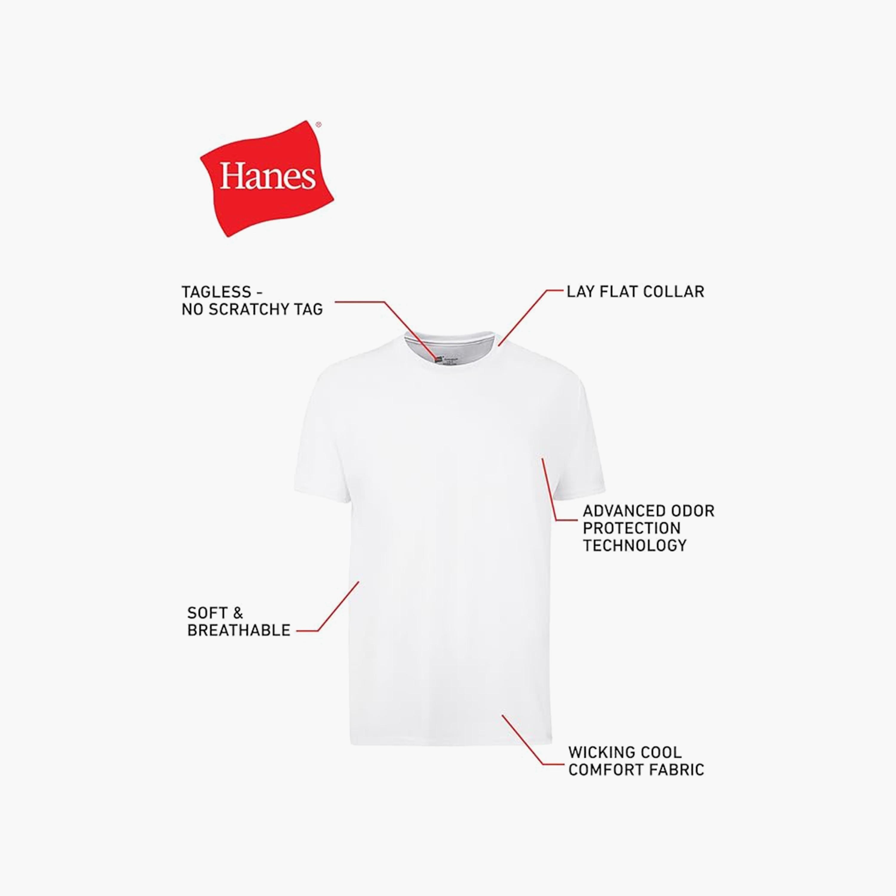 مجموعة 3 قطع تي شيرتات من هنس للرجال بأكمام قصيرة ورقبة دائرية-men-clothing-tshirtsandpolos-tshirts-image-4