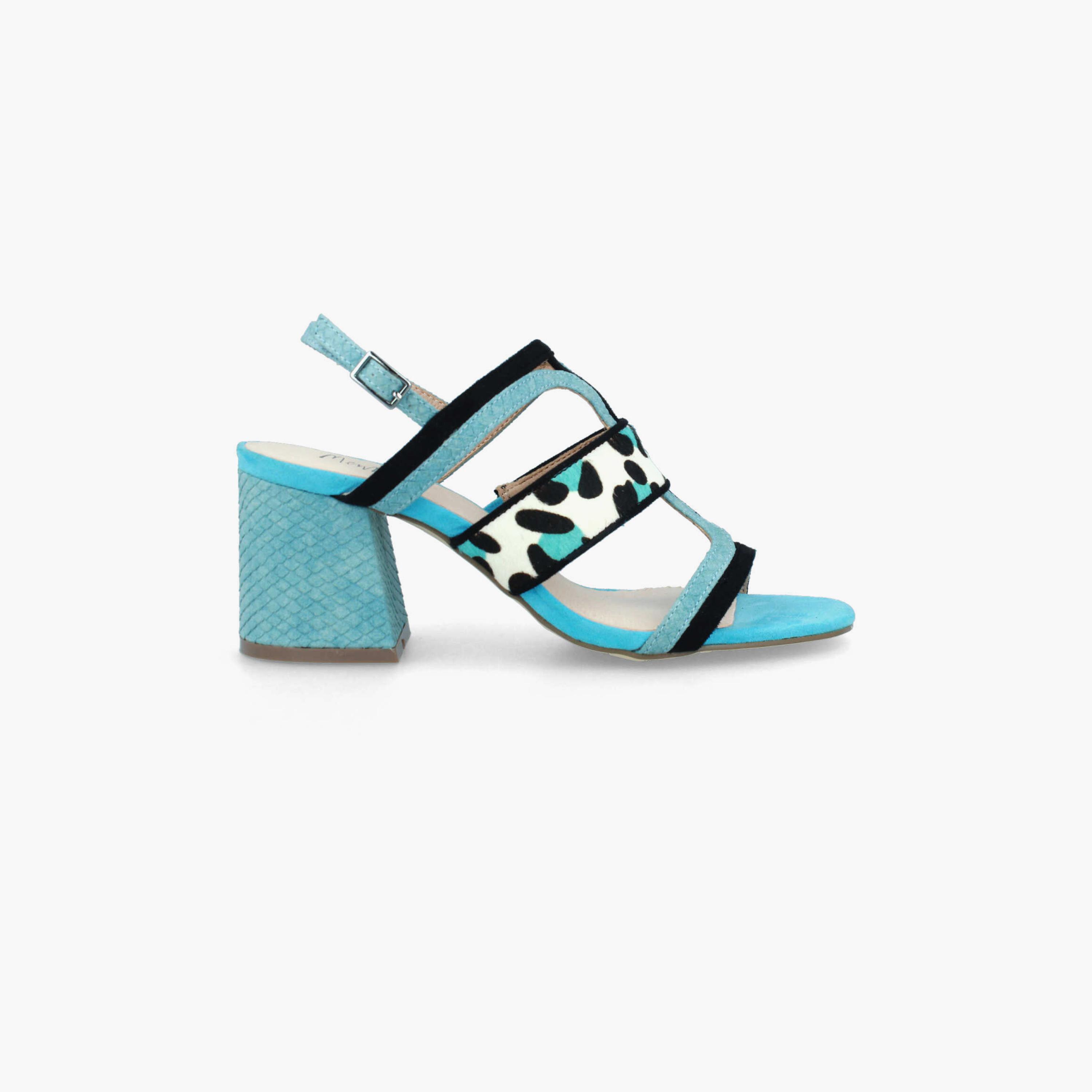 Menbur Women's Animal Print Block Heels with Strap | 21428-women-shoes-heels-image-1