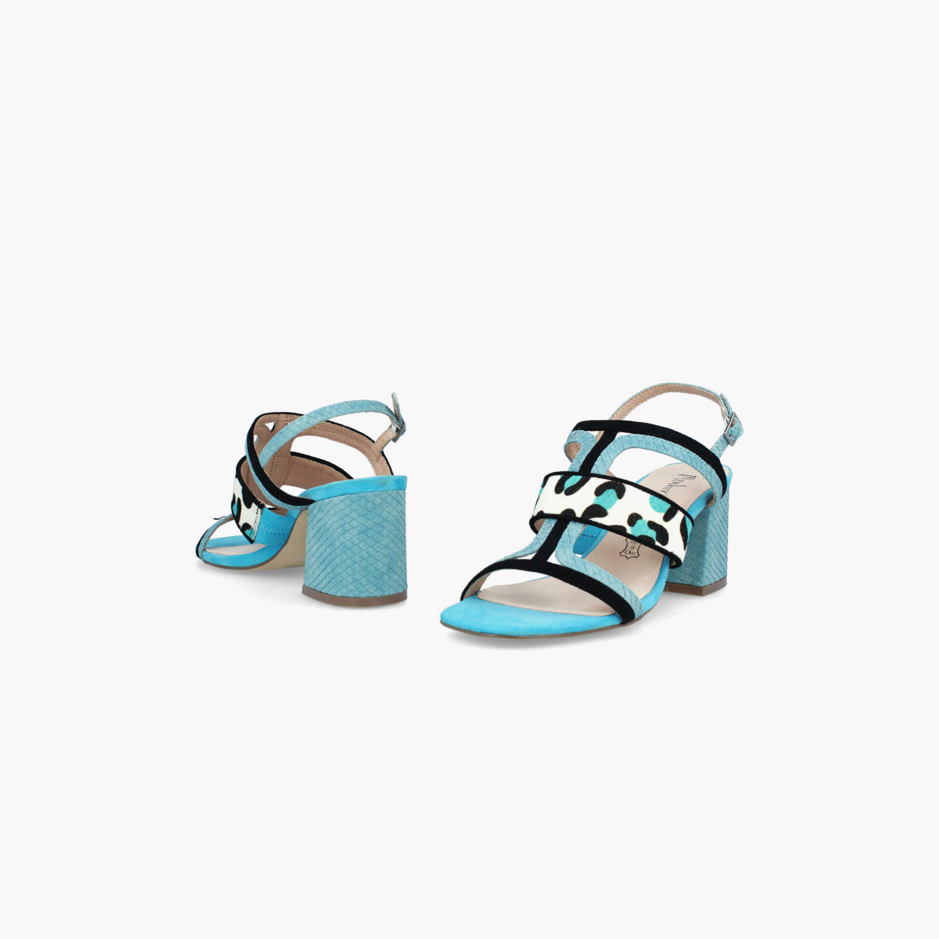 Menbur Women's Animal Print Block Heels with Strap | 21428-women-shoes-heels-image-3