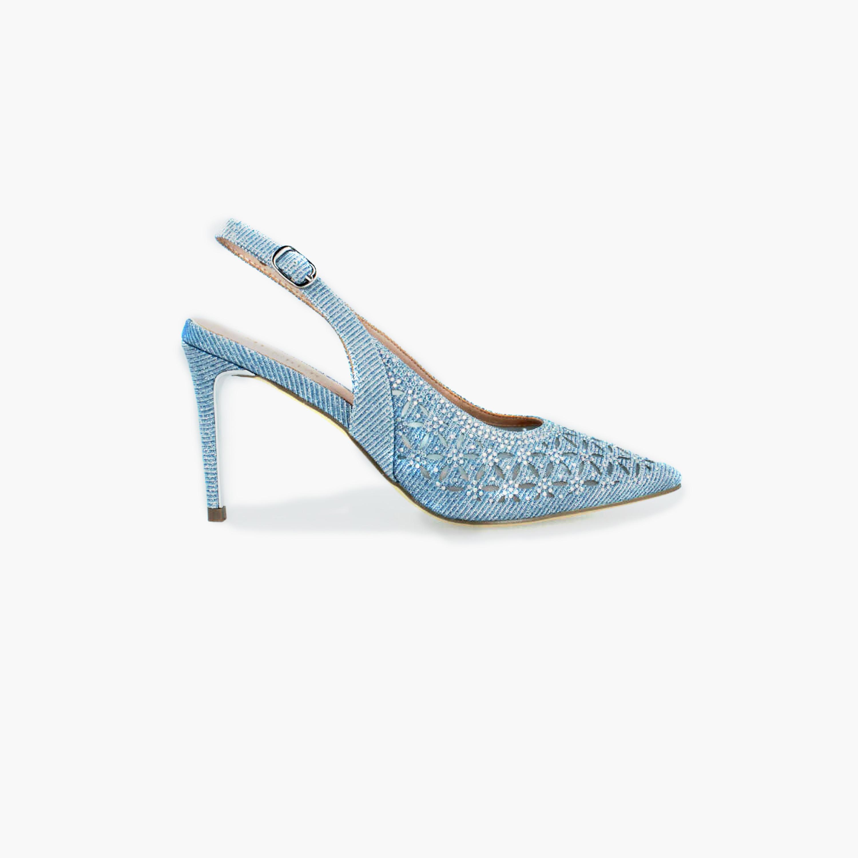 Menbur Women's Woven Pumps with Rhinestone Accent | 21434-women-shoes-heels-image-1