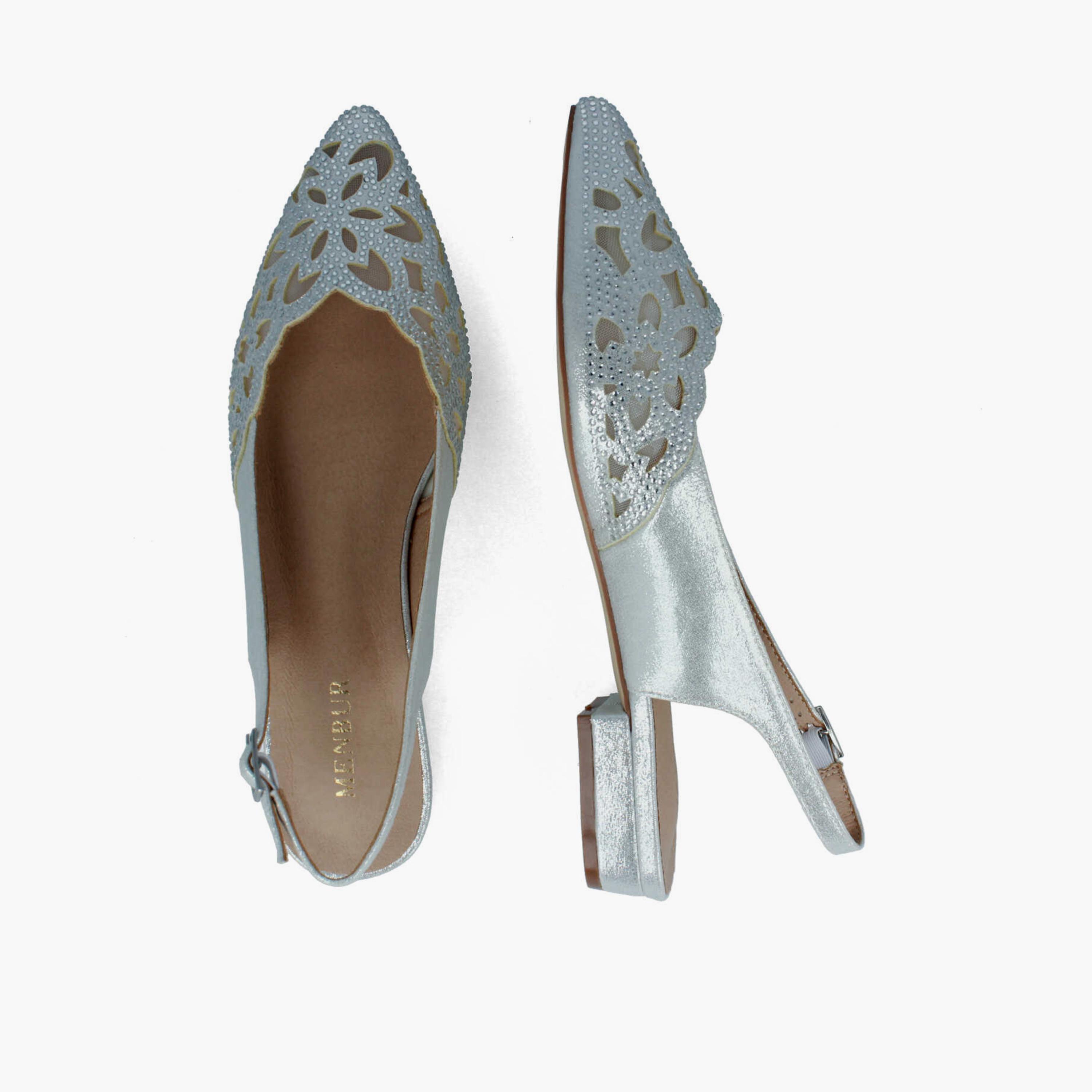 Menbur Women's Metallic Block Heels with Rhinestone Accent | 21458-women-shoes-heels-image-3
