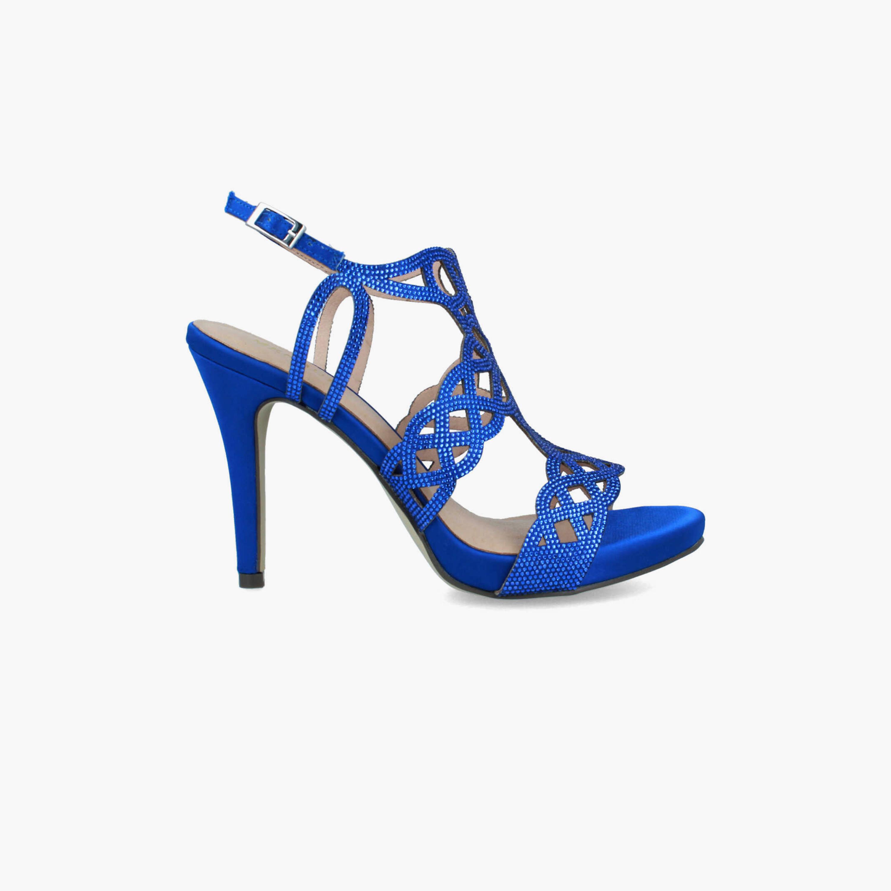Menbur Women's Metallic Stiletto Heels with Rhinestone Accent | 21472-women-shoes-heels-image-1