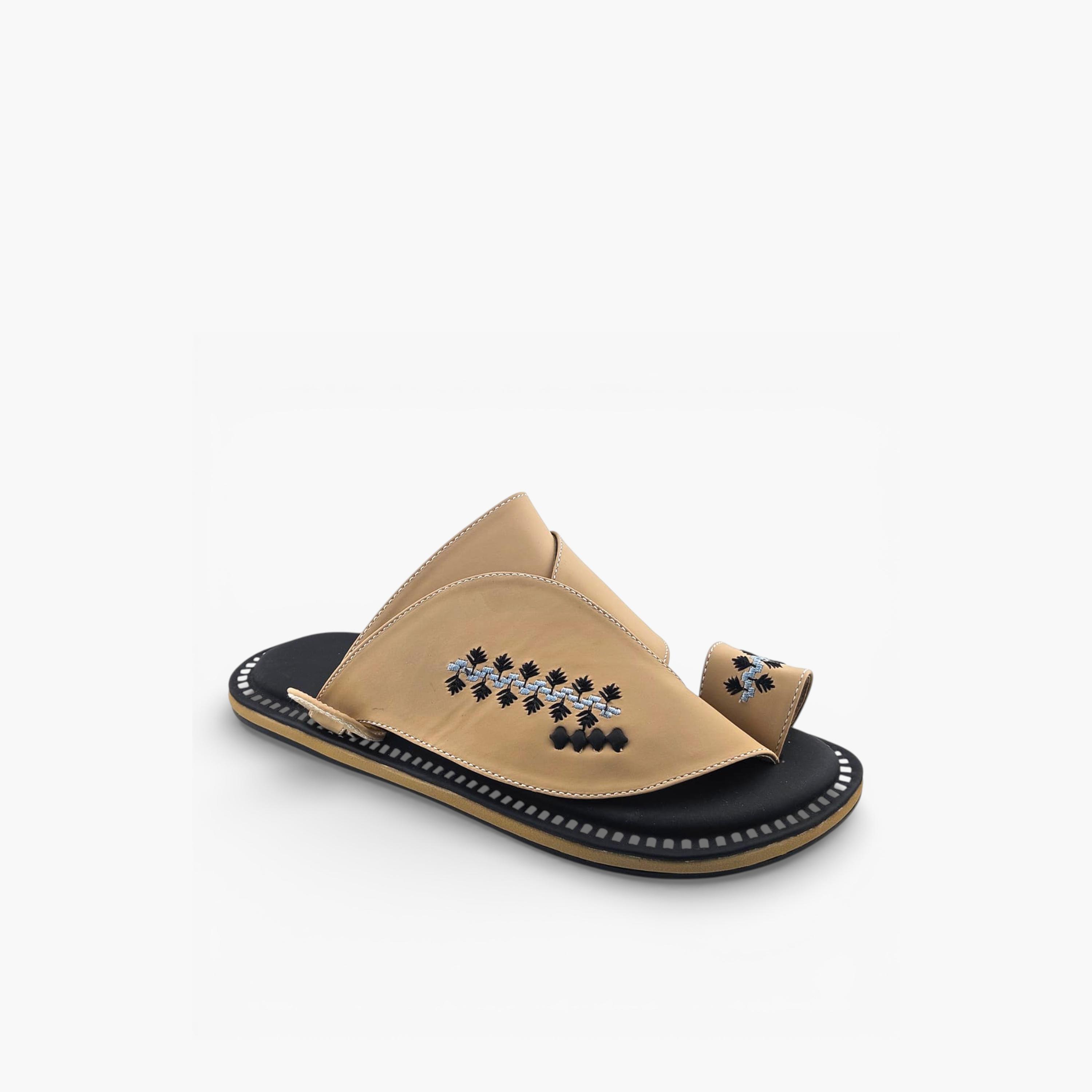 Al Fanoos Mens Slip-On Lumiere Arabic Sandals | 214-men-shoes-sandals-image-1