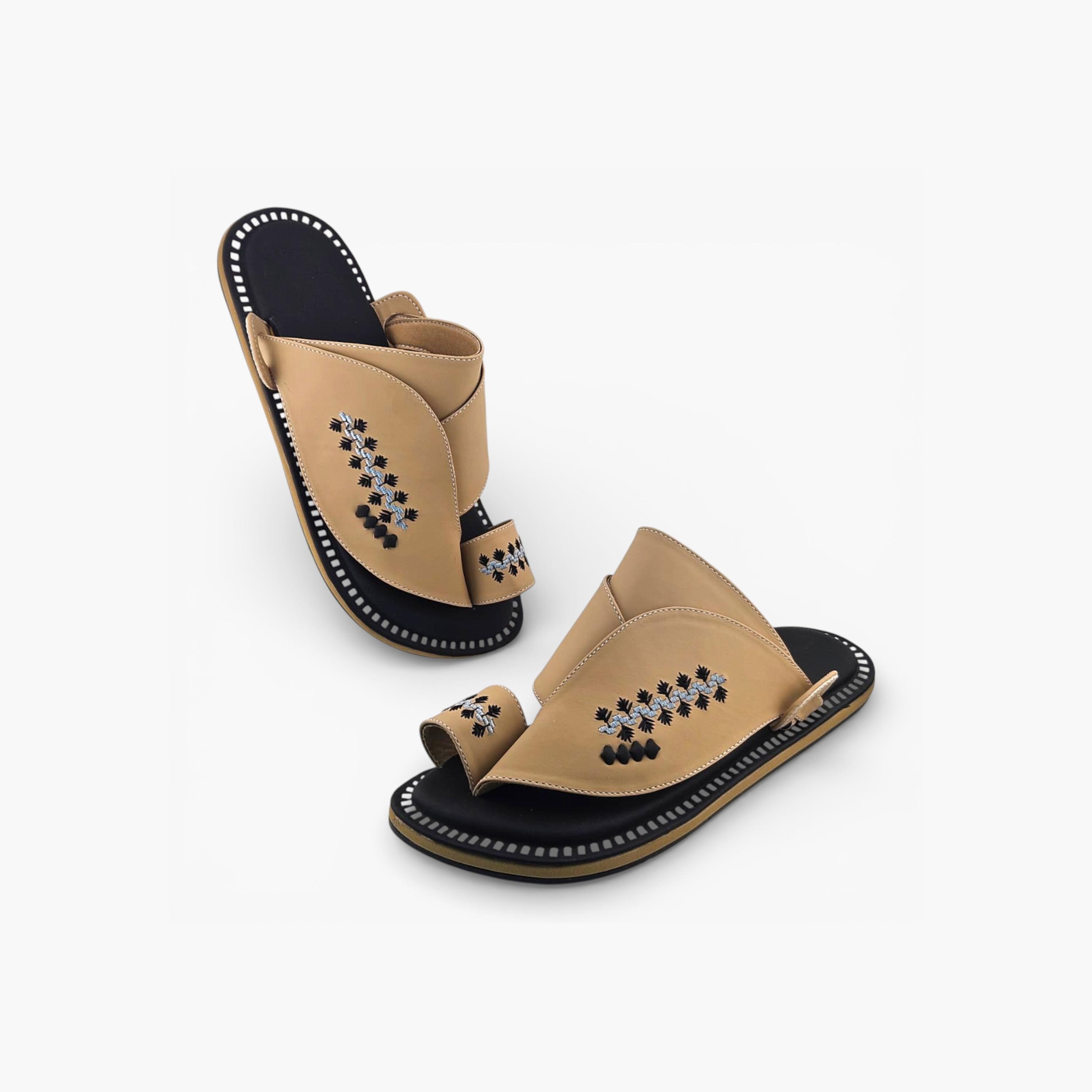 Al Fanoos Mens Slip-On Lumiere Arabic Sandals | 214-men-shoes-sandals-image-4