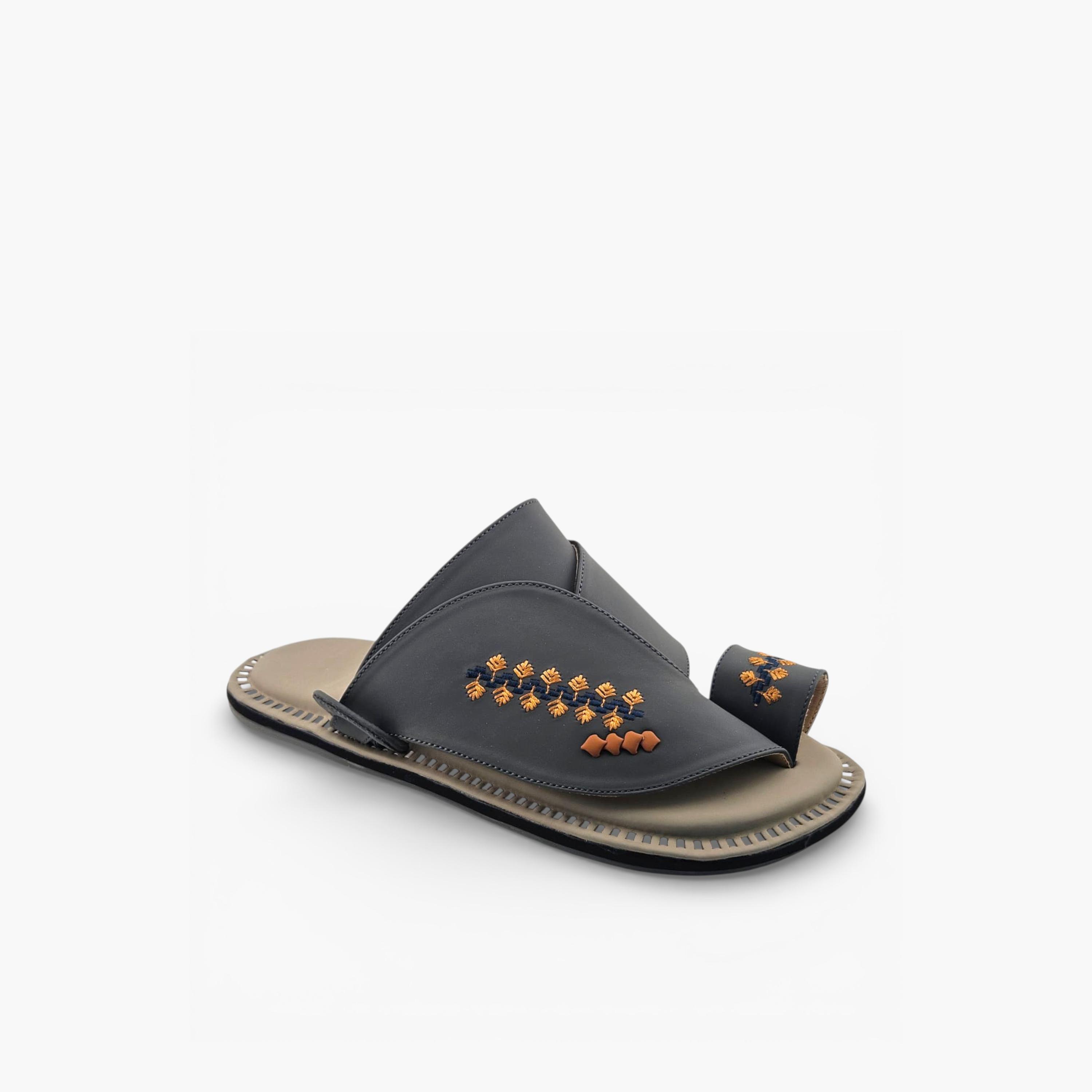 Al Fanoos Mens Slip-On Lumiere Arabic Sandals | 214-men-shoes-sandals-image-1
