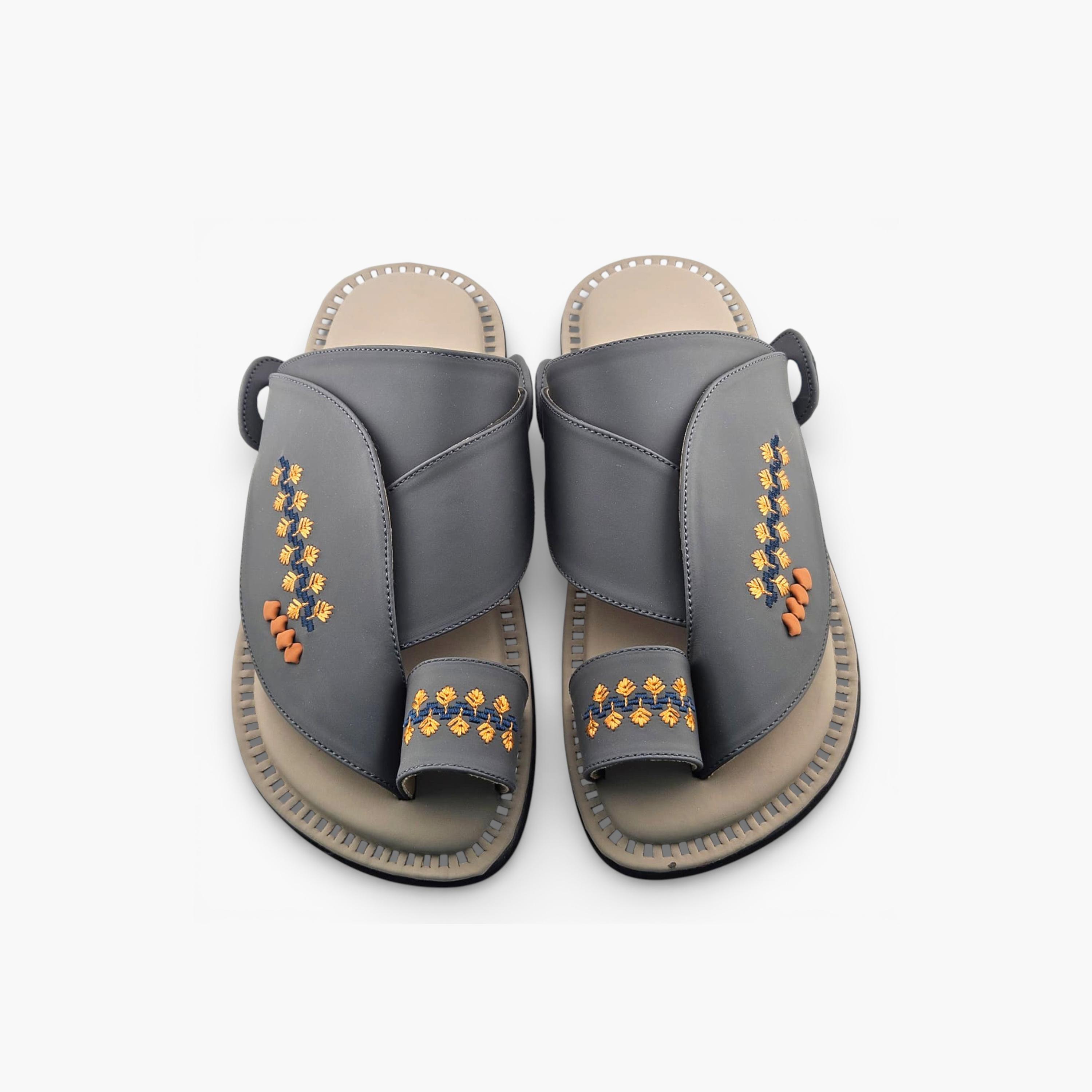 Al Fanoos Mens Slip-On Lumiere Arabic Sandals | 214-men-shoes-sandals-image-3