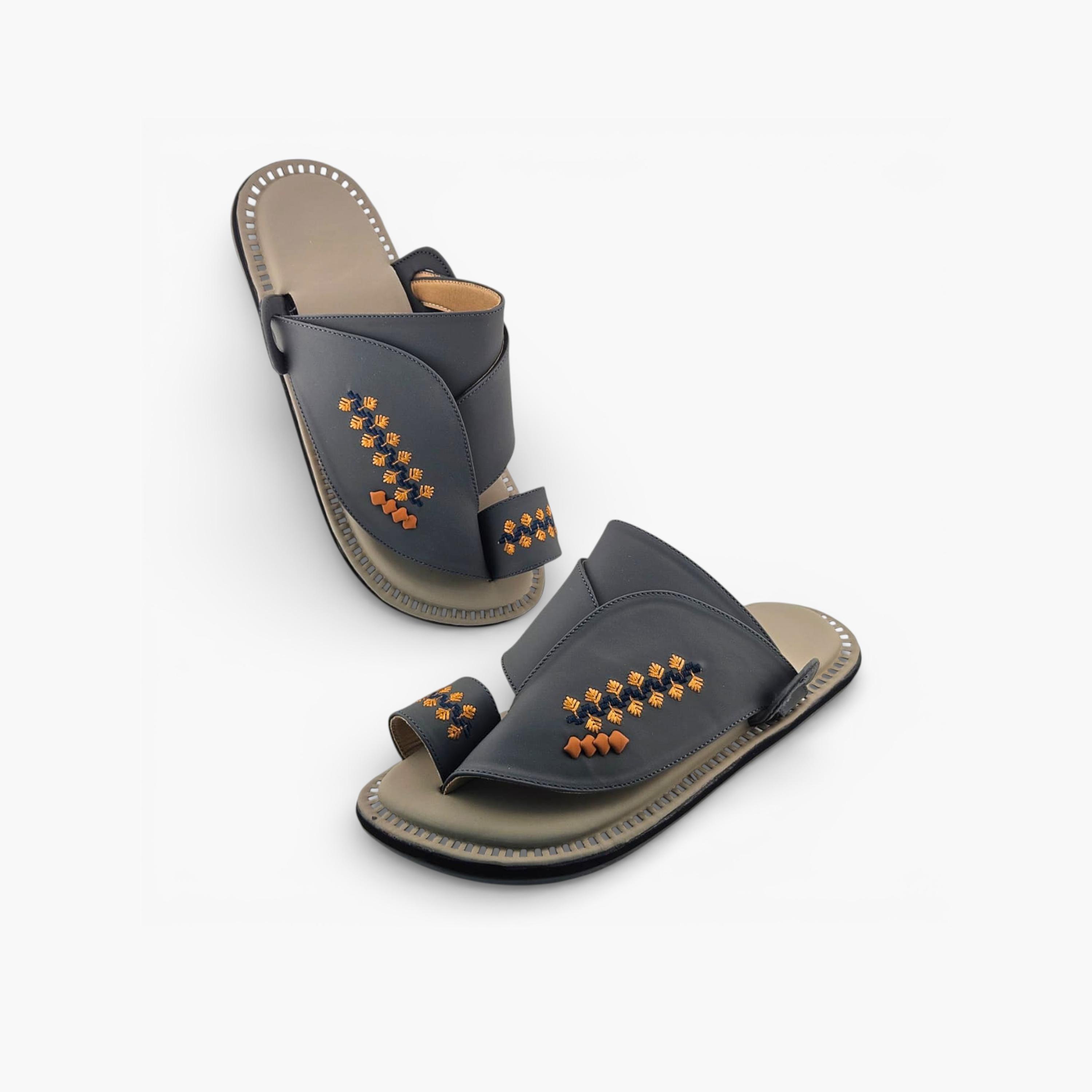 Al Fanoos Mens Slip-On Lumiere Arabic Sandals | 214-men-shoes-sandals-image-4