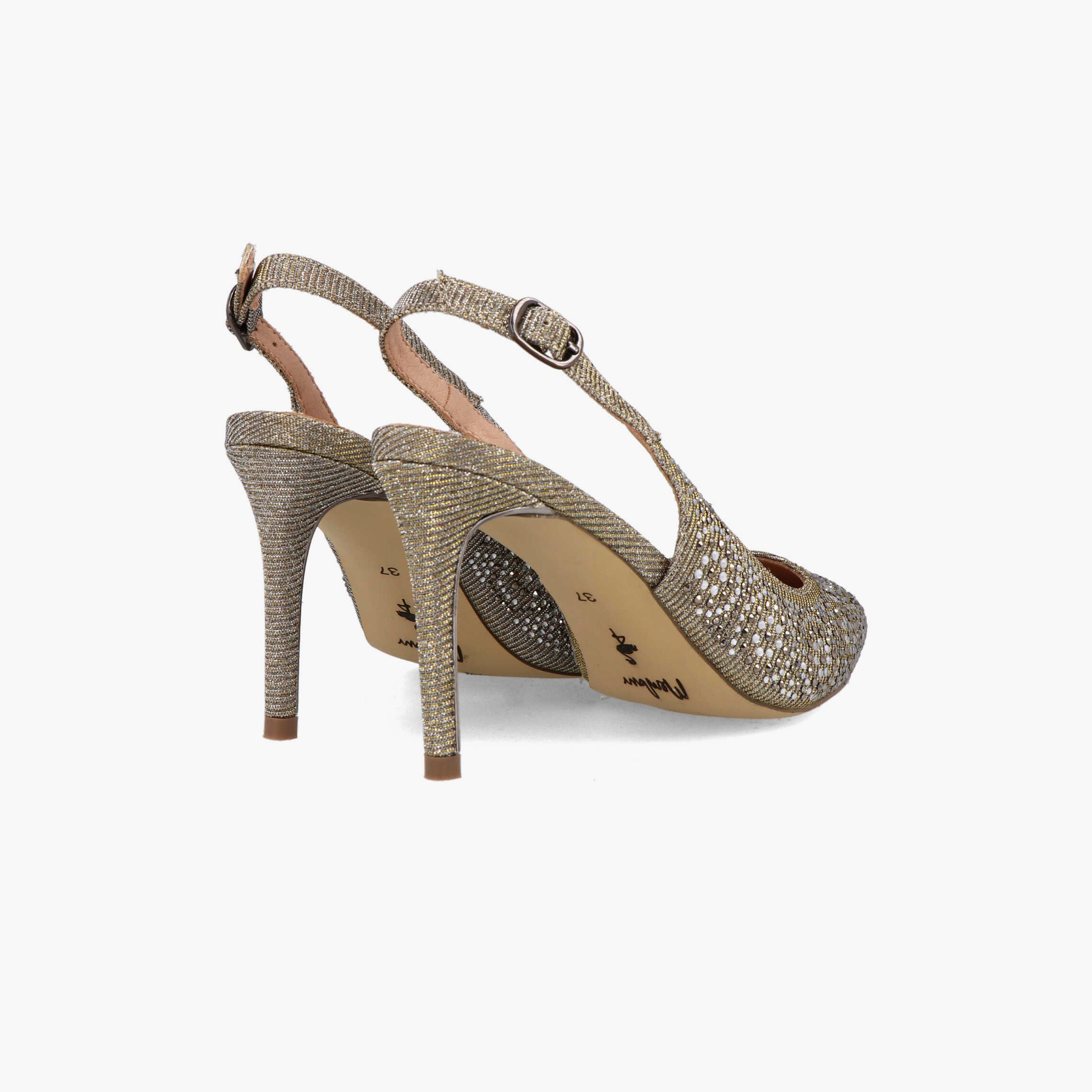 Menbur Women's Metallic Pumps with Embellishment | 21544-women-shoes-heels-image-3
