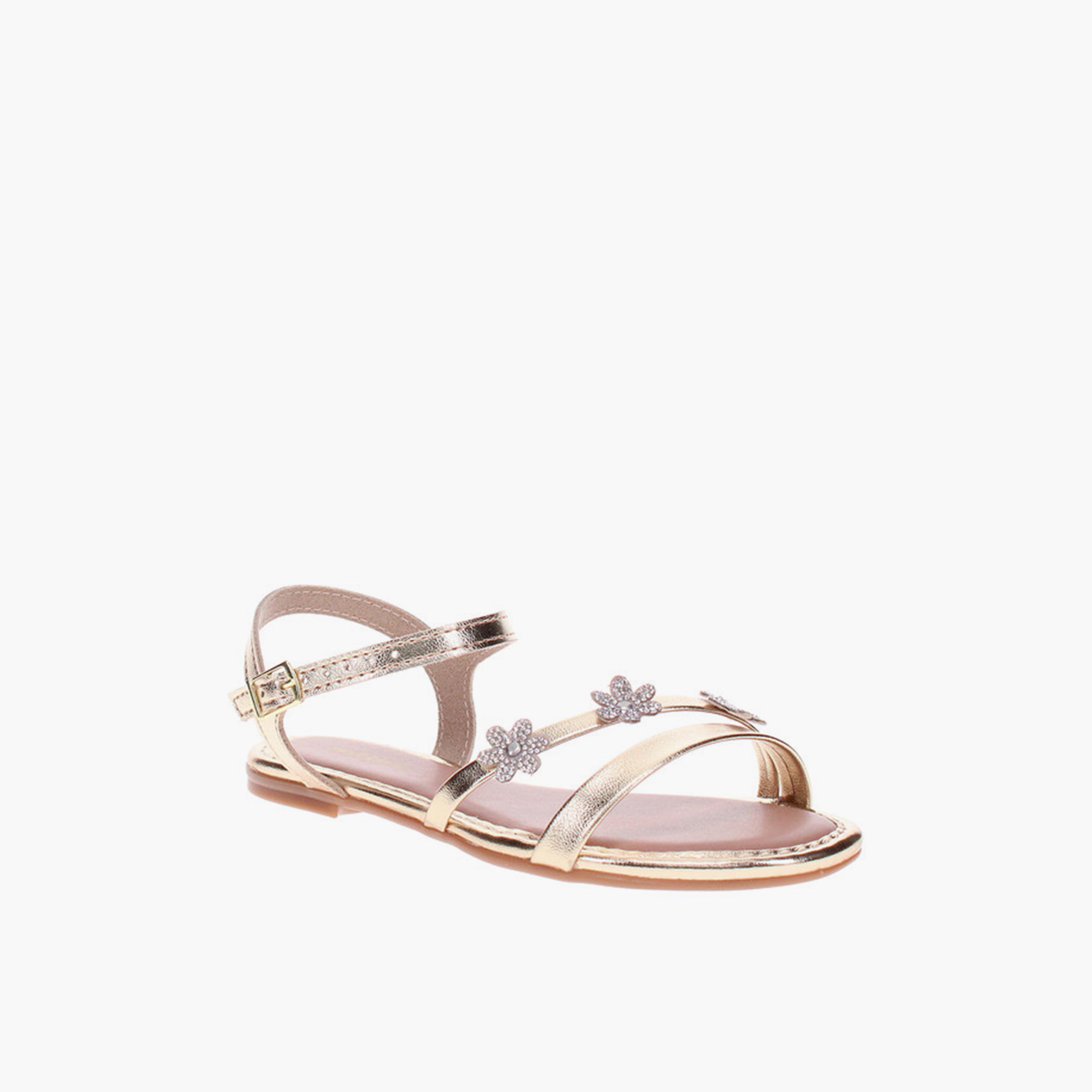 جيومني - صندل نايت0125 بإبزيم للبنات | 2157-1094-14710-66-girls-shoes-sandals-image-1