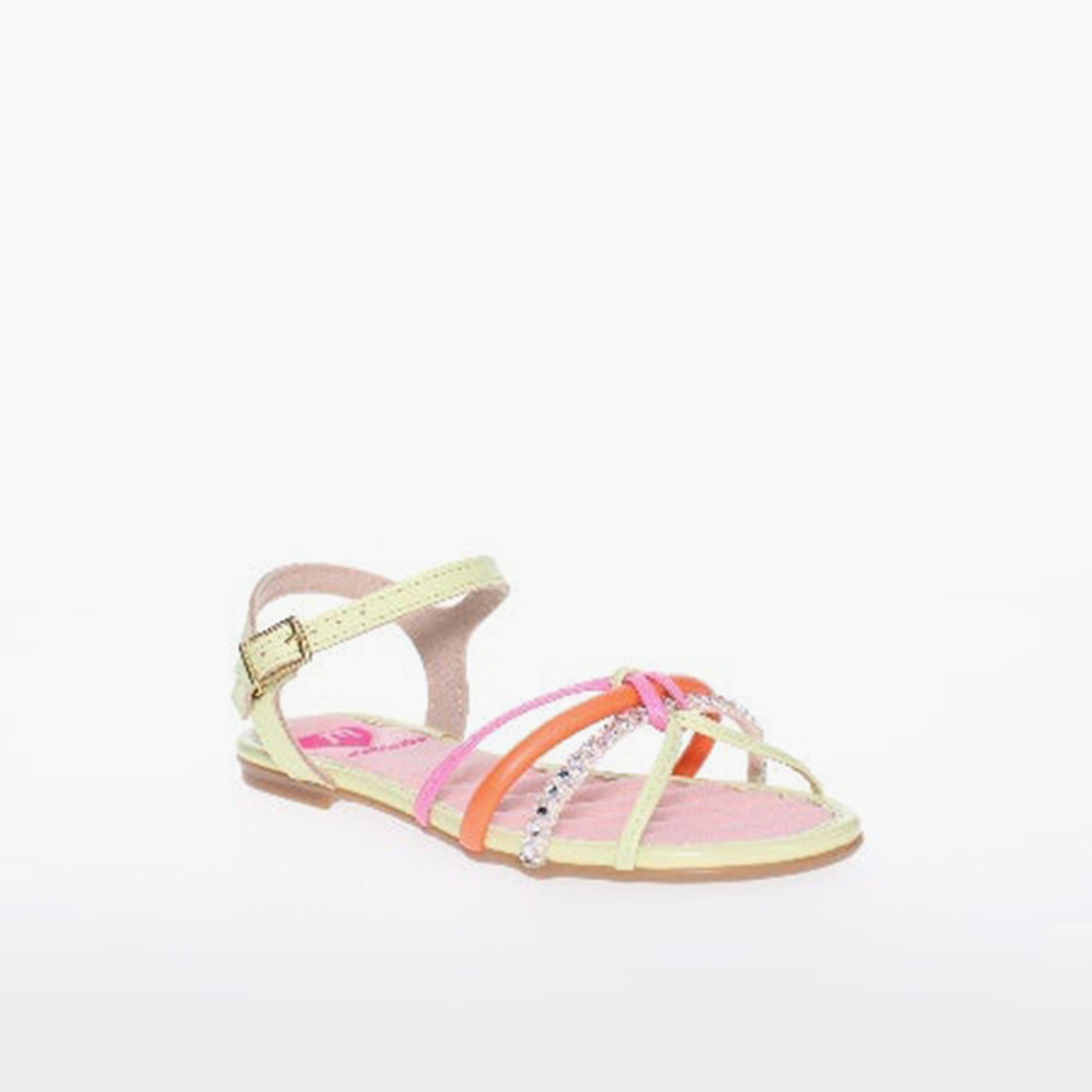 جيومني - صندل أورا مسطح بإبزيم للبنات | 2157-888-26981-95291-girls-shoes-sandals-image-1