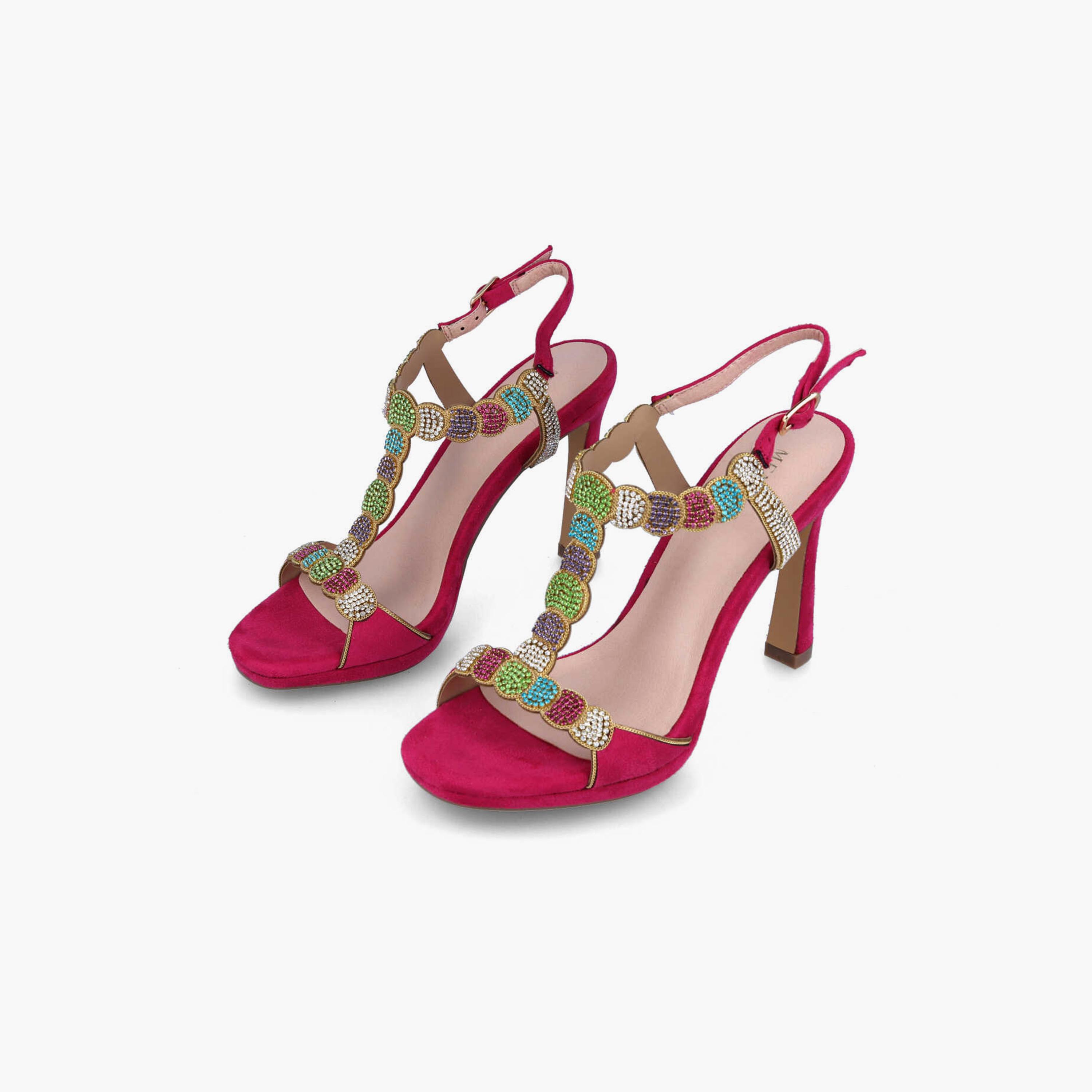 Menbur Women's Stiletto Heels with Embellishment | 21575-women-shoes-heels-image-3