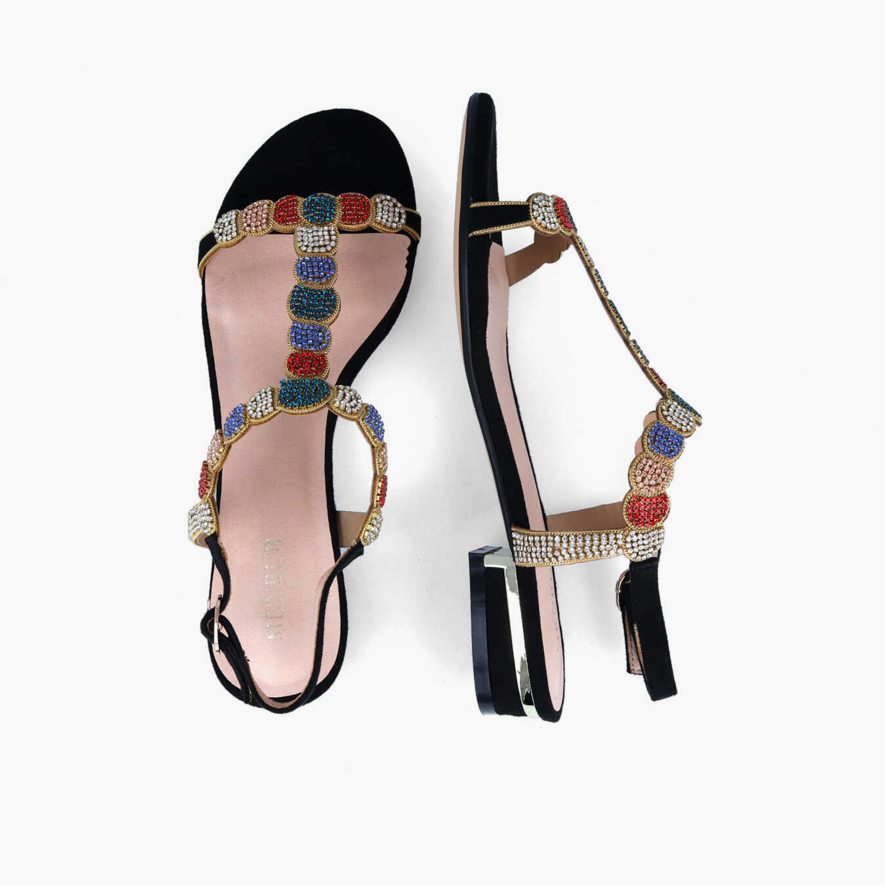 Menbur Women's Block Heels with Embellishment | 21576-women-shoes-heels-image-2