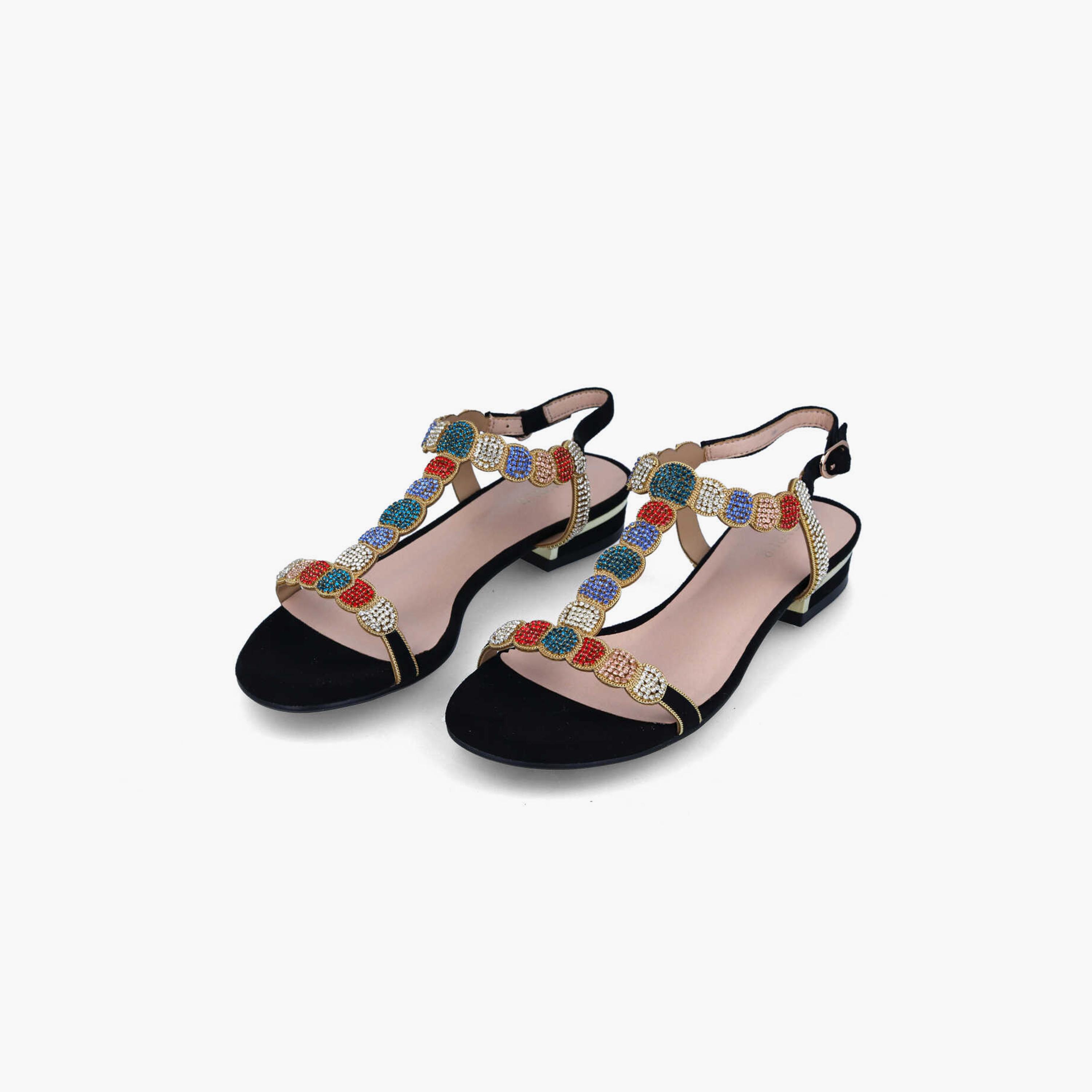 Menbur Women's Block Heels with Embellishment | 21576-women-shoes-heels-image-3