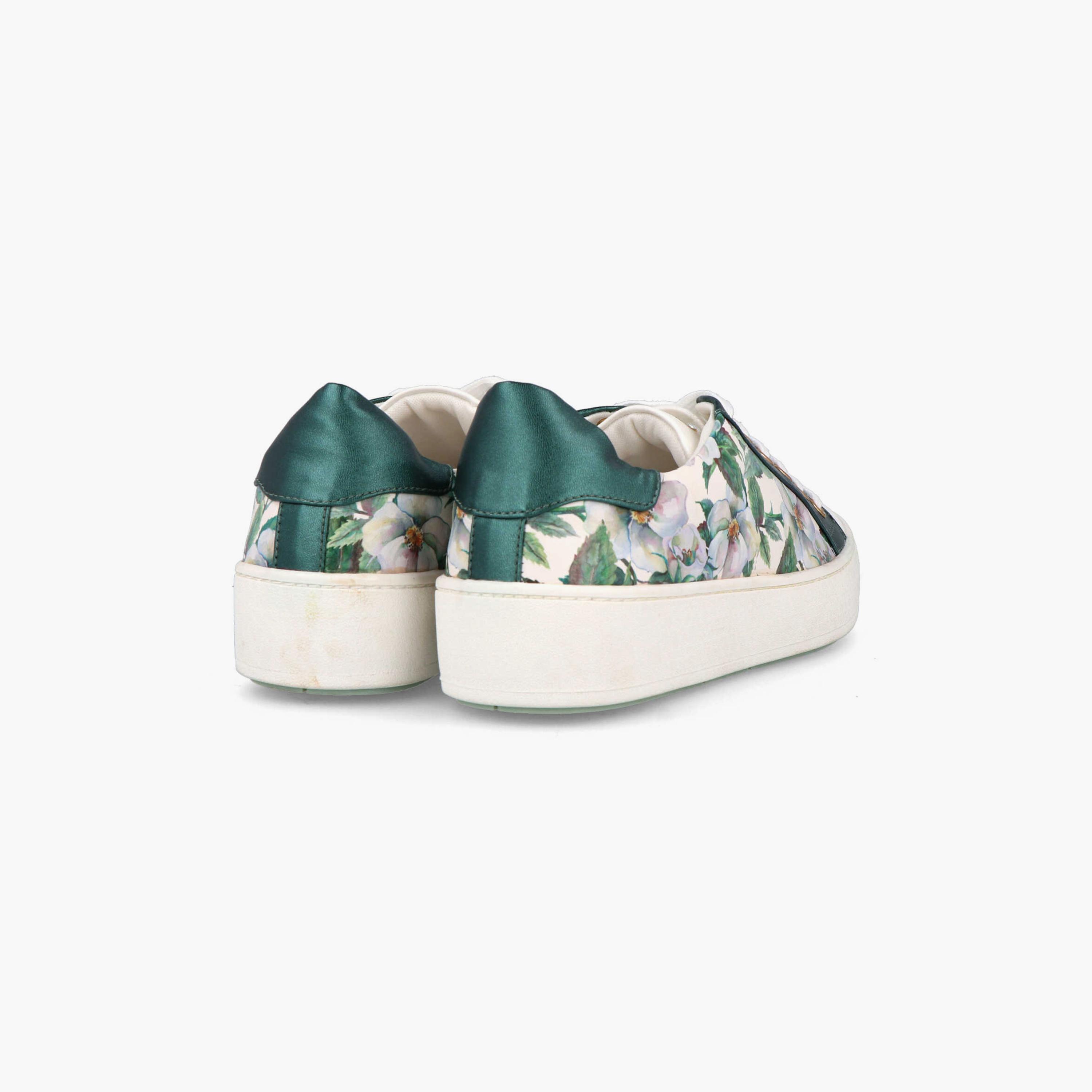 Menbur Women's Floral Low Ankle Sneakers with Round Toe | 21622-women-shoes-sneakers-image-3