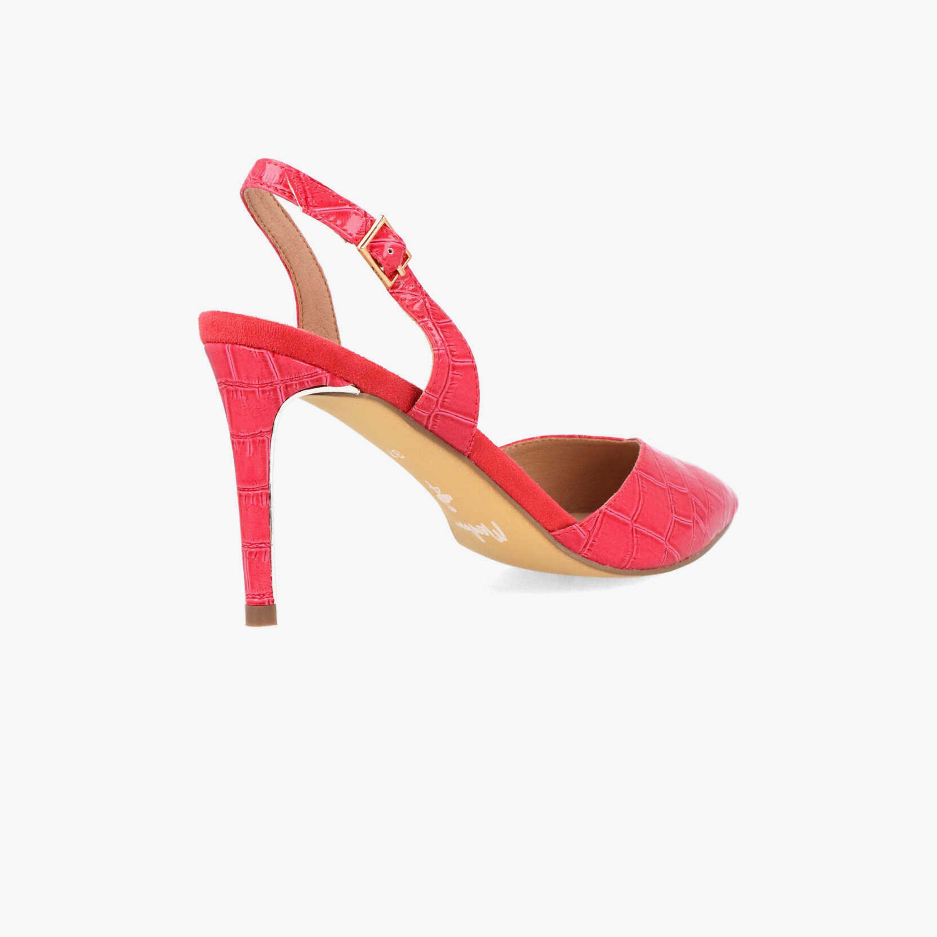 Menbur Women's Reptile Print Pumps with Strap | 21634-women-shoes-heels-image-3