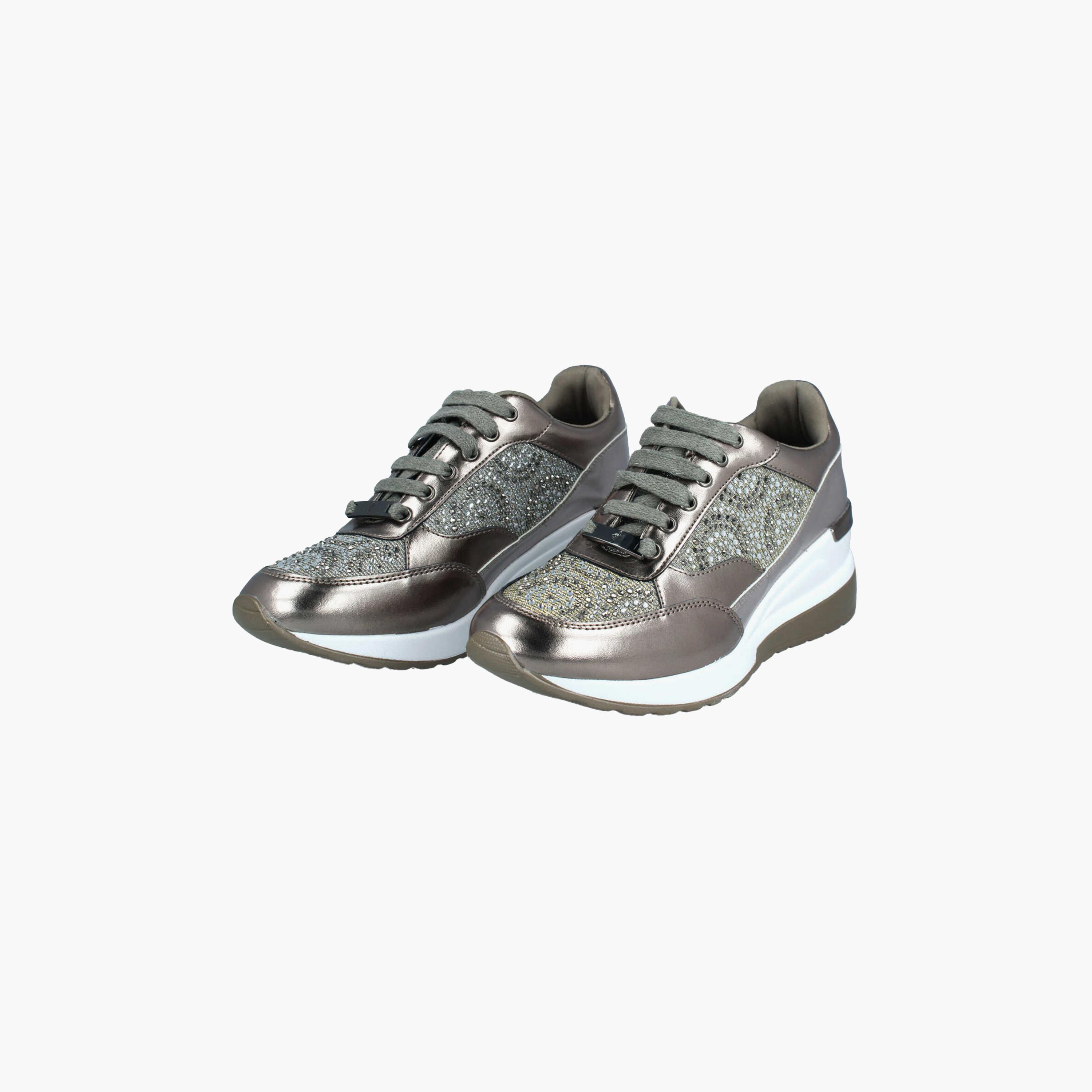 Menbur Women's Metallic Low Ankle Sneakers with Rhinestone Accent | 21665-women-shoes-sneakers-image-2