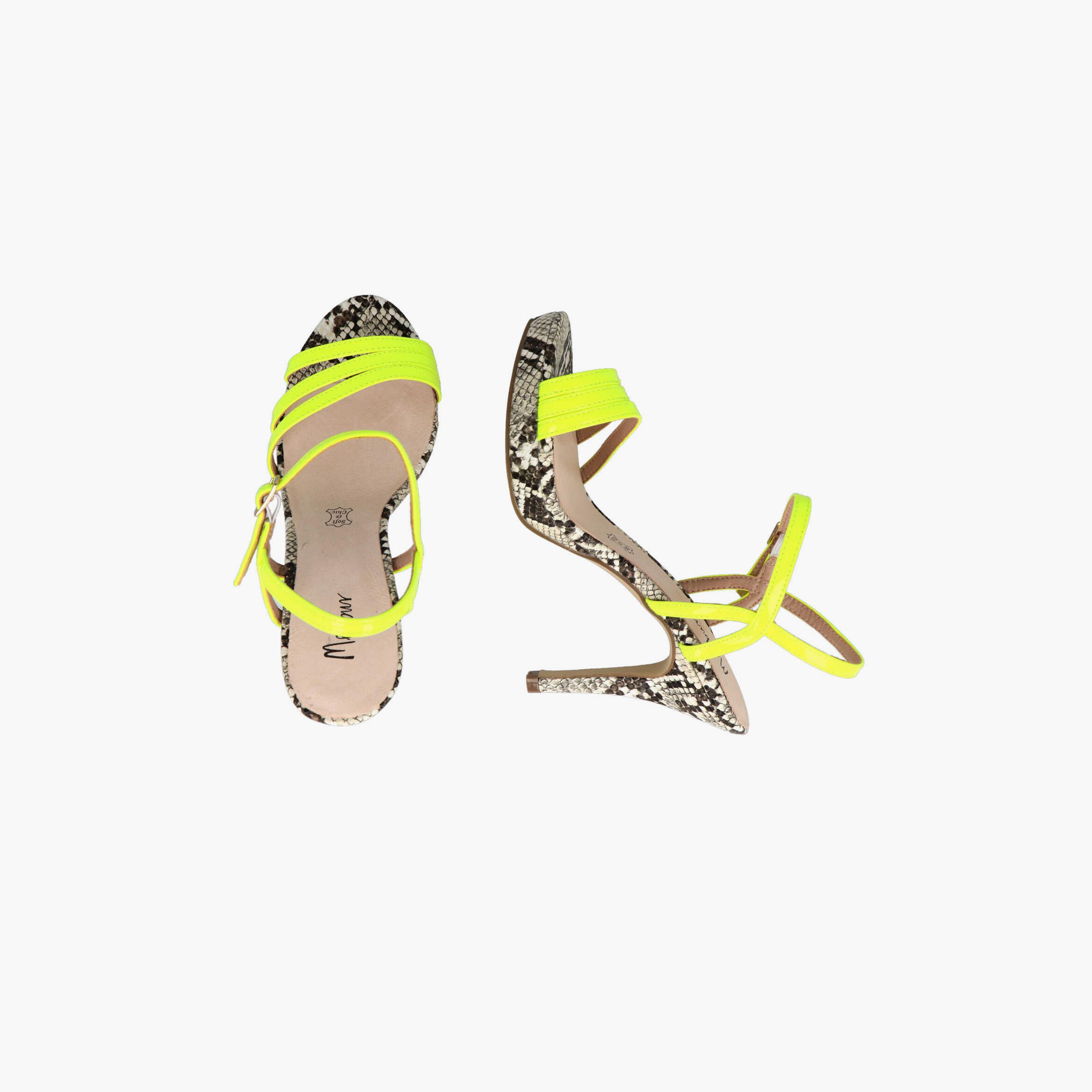 Menbur Women's Reptile Print Stiletto Heels with Strap | 21668-women-shoes-heels-image-4