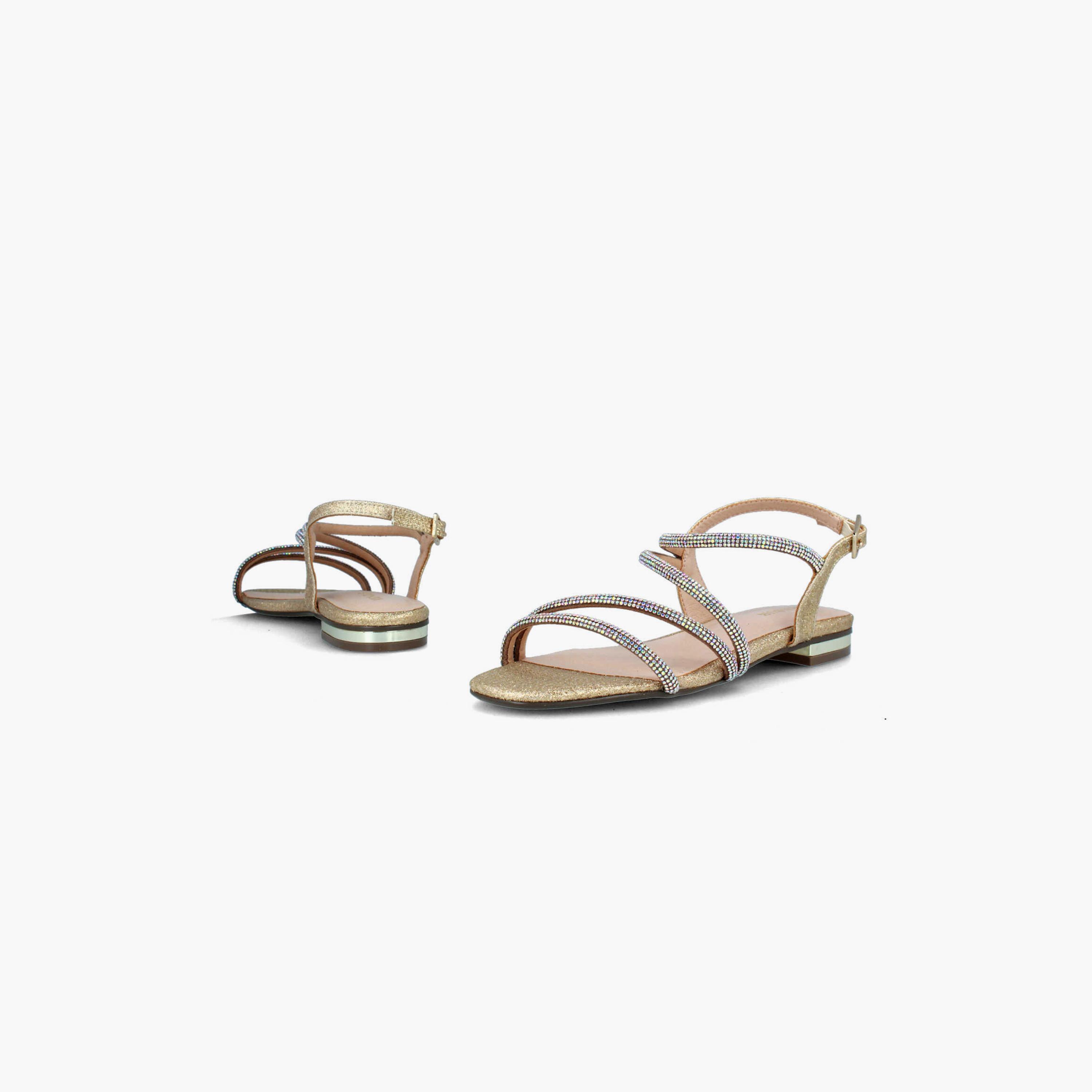 مينبور- حذاء نسائي بكعب مربع مزخرف ولمعة معدنية | 21684-women-shoes-heels-image-4