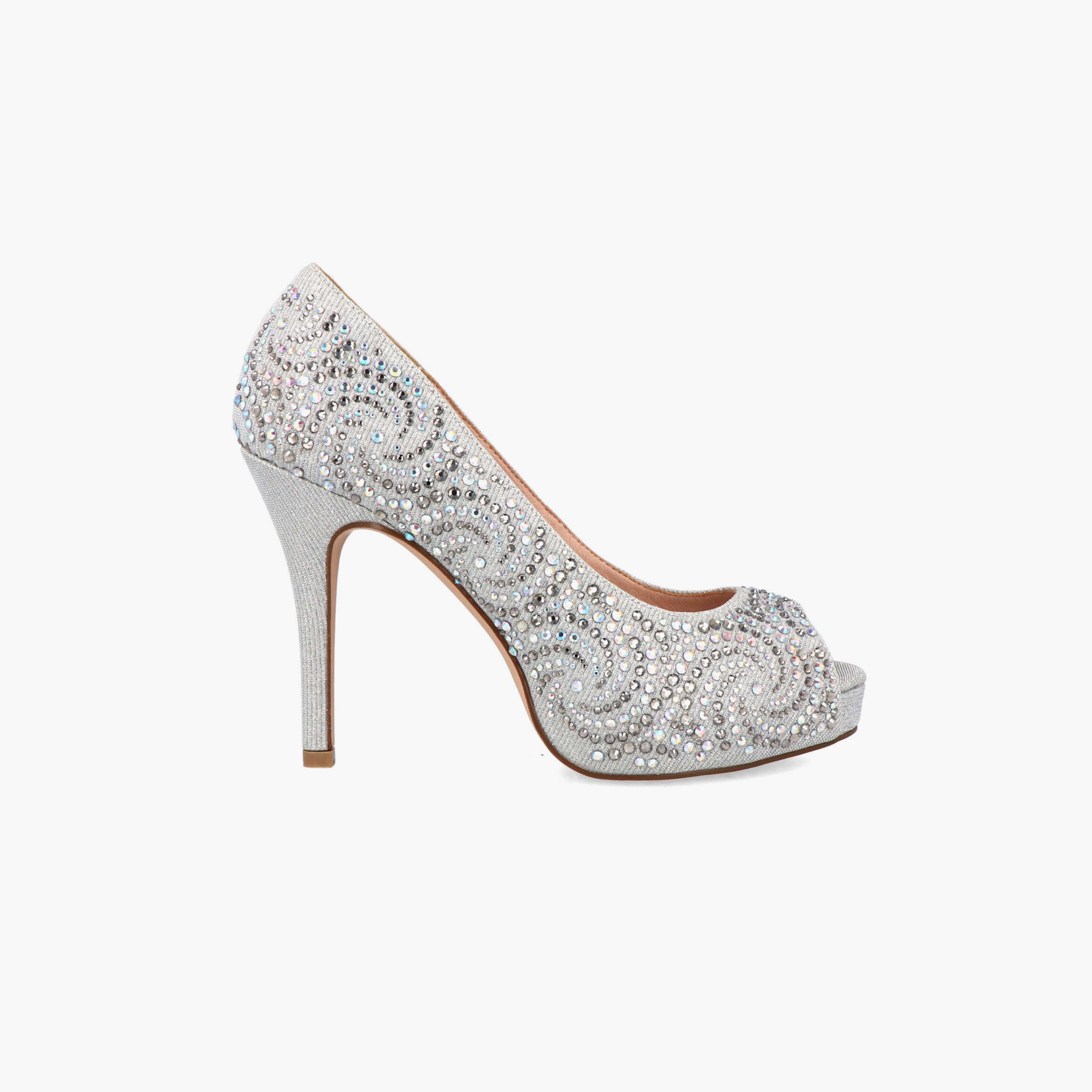 Menbur Women's Metallic Pumps with Rhinestone Accent | 21699-women-shoes-heels-image-1