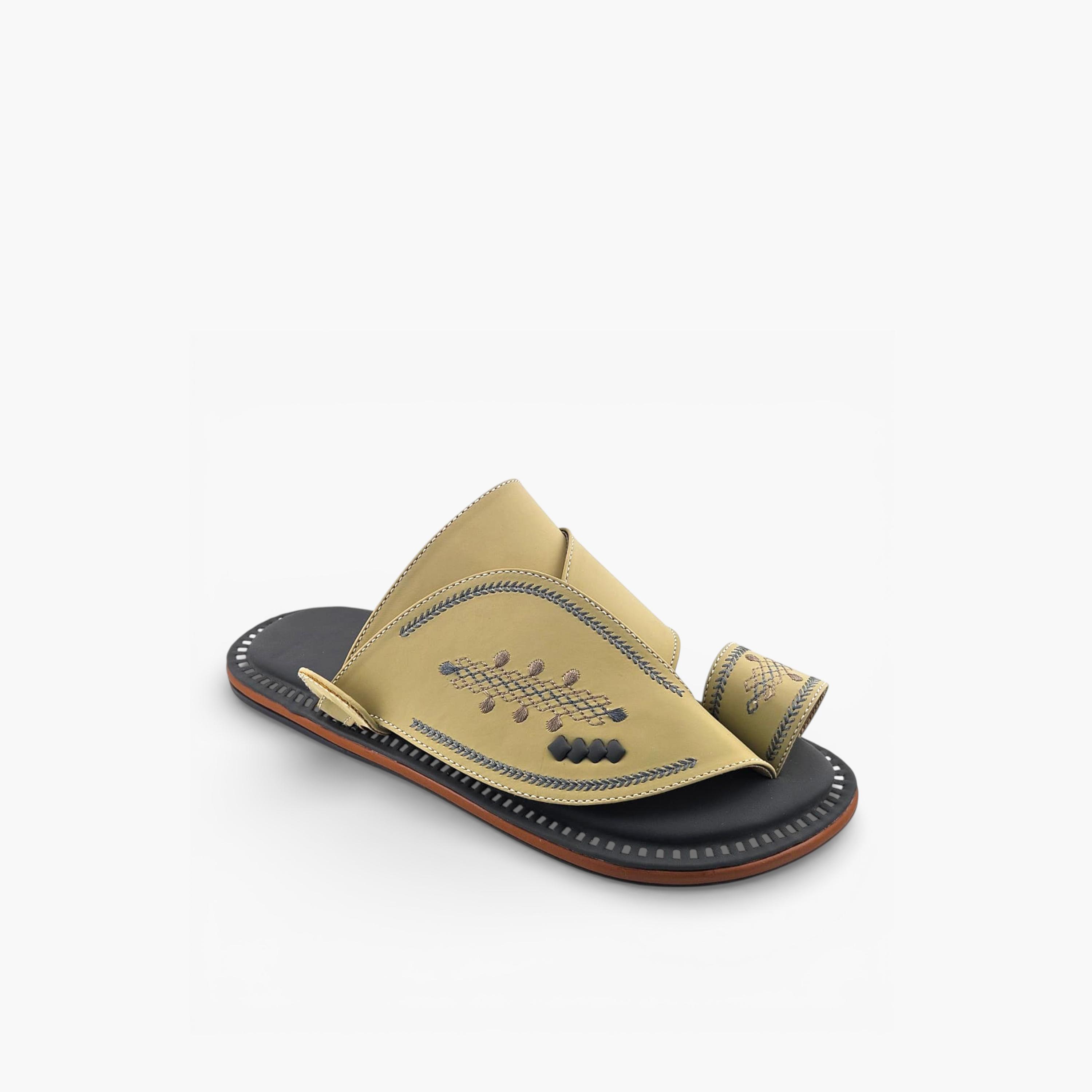 Al Fanoos Mens Slip-On Lumiere Arabic Sandals | 216-men-shoes-sandals-image-1