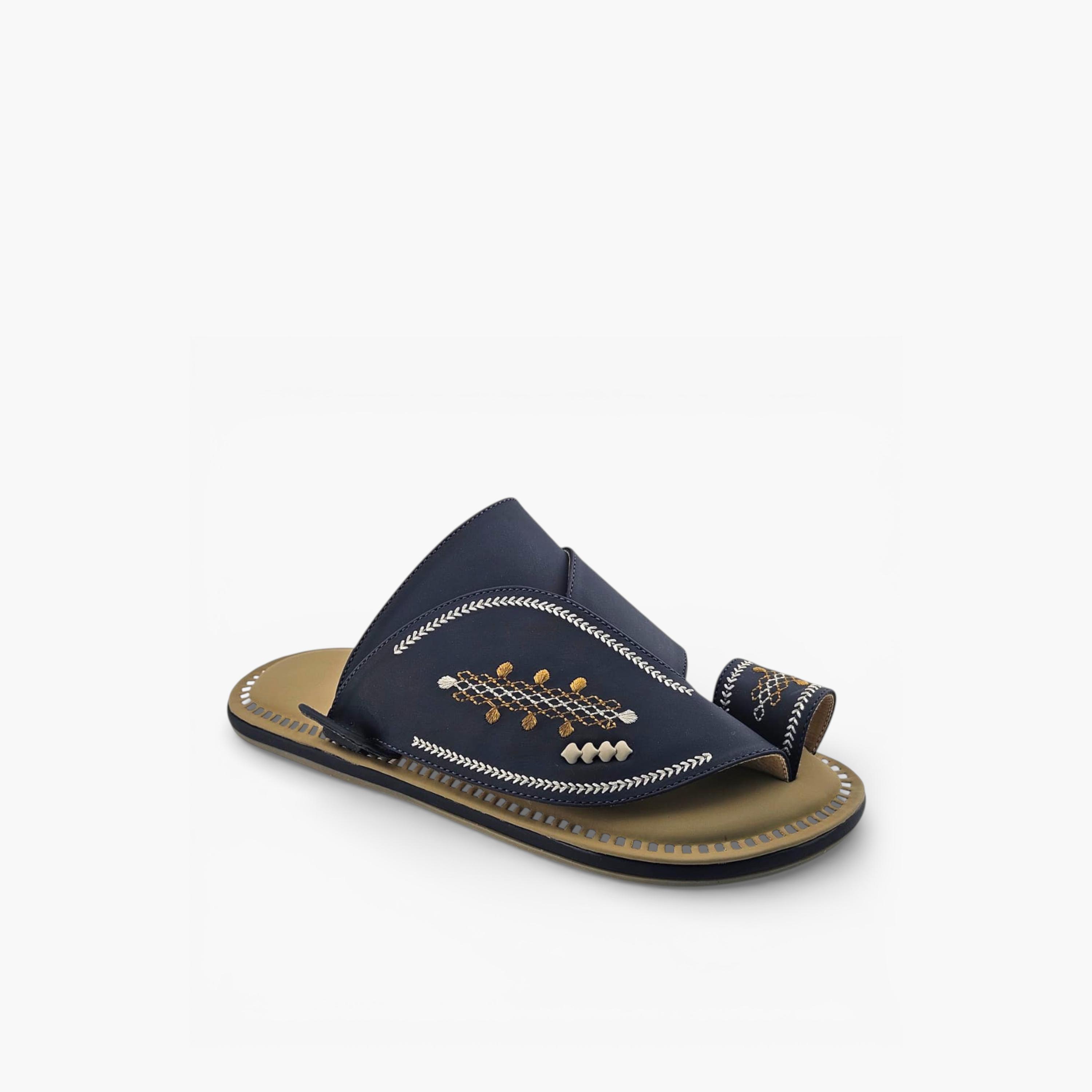 Al Fanoos Mens Slip-On Lumiere Arabic Sandals | 216-men-shoes-sandals-image-1