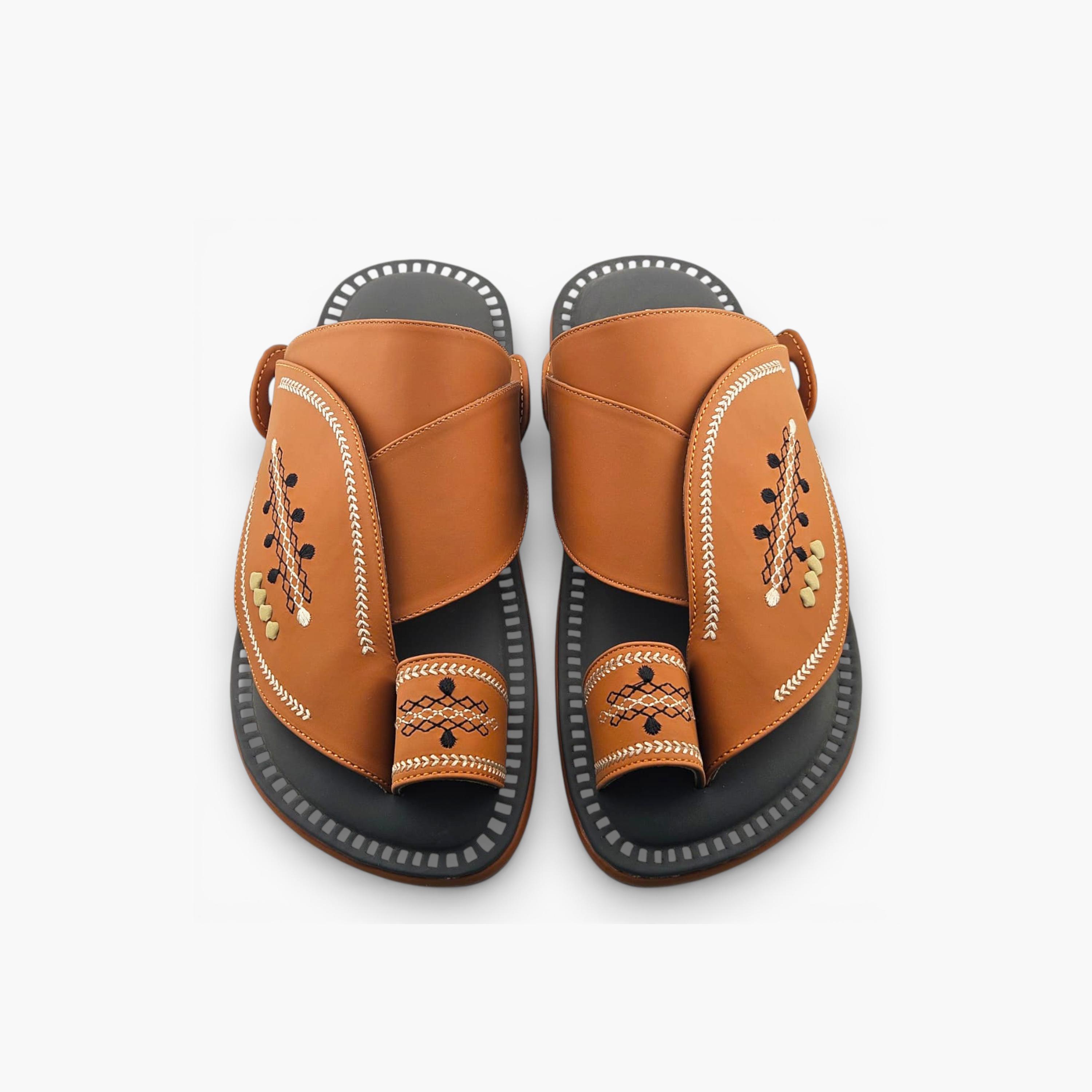 Al Fanoos Mens Slip-On Lumiere Arabic Sandals | 216-men-shoes-sandals-image-3