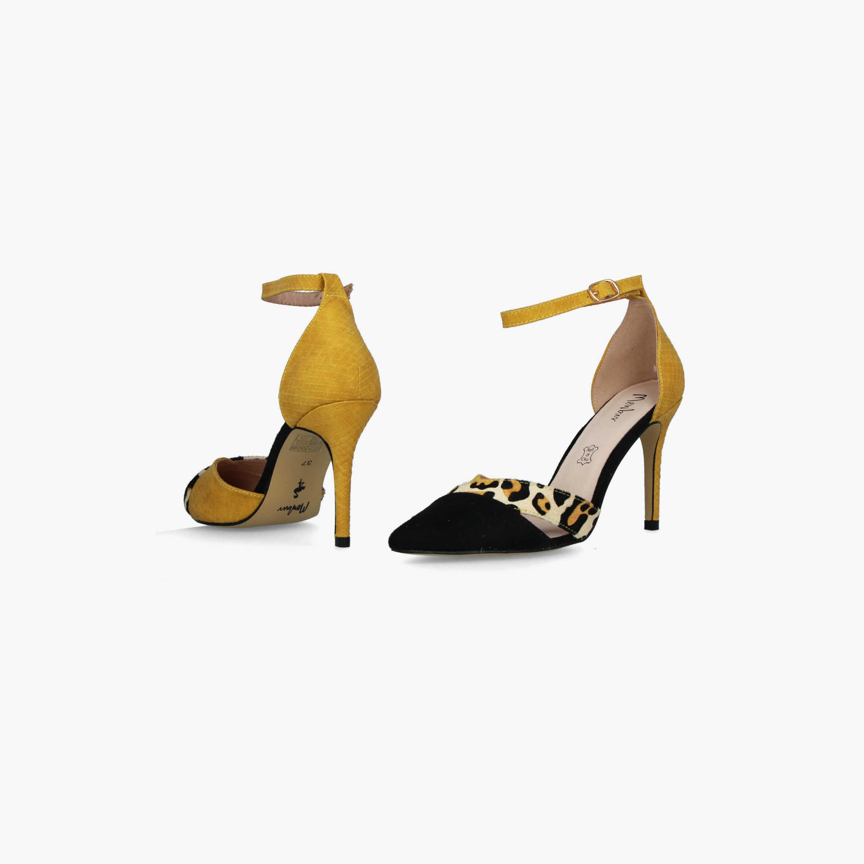 Menbur Women's Animal Print Pumps with Strap | 21711-women-shoes-heels-image-3