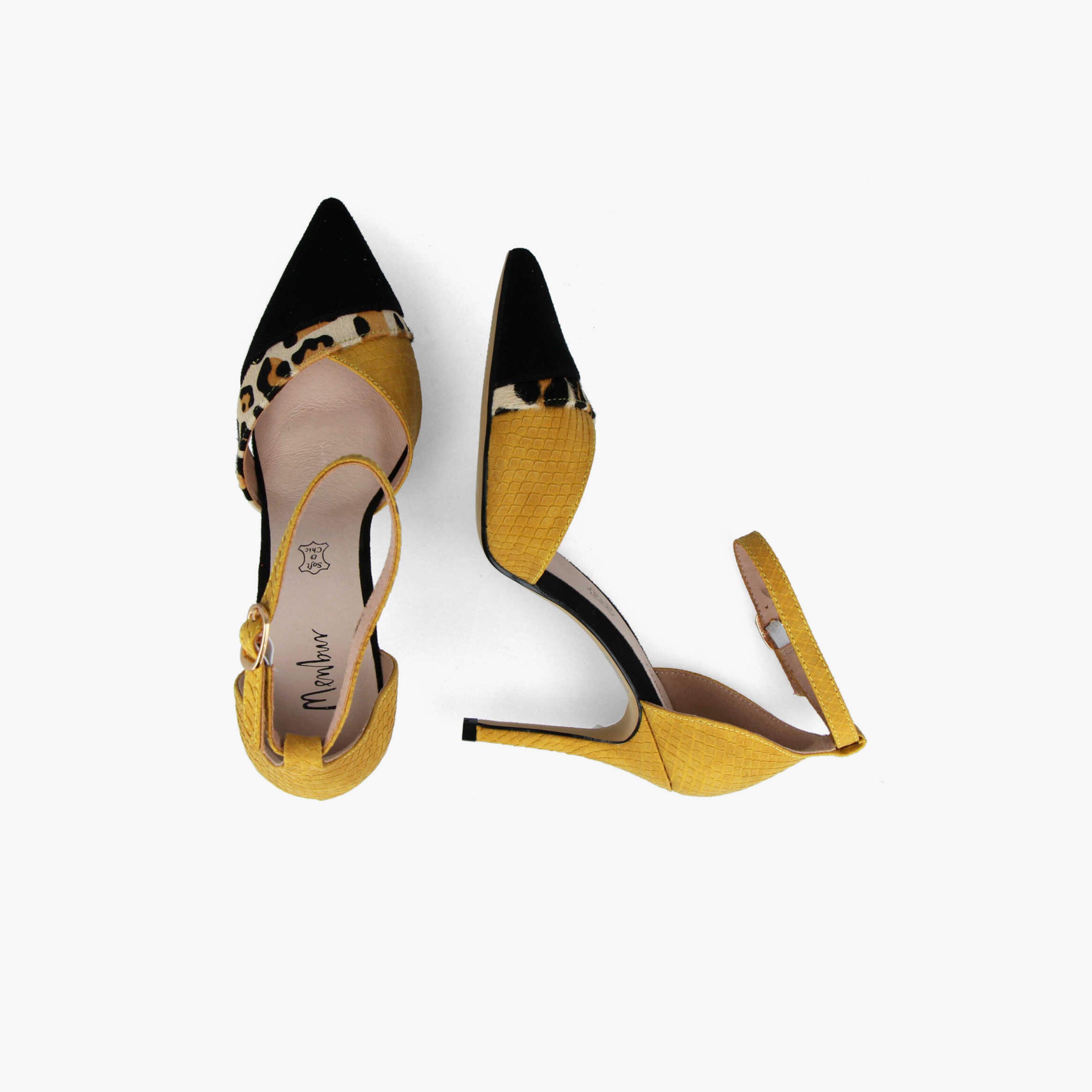 Menbur Women's Animal Print Pumps with Strap | 21711-women-shoes-heels-image-4