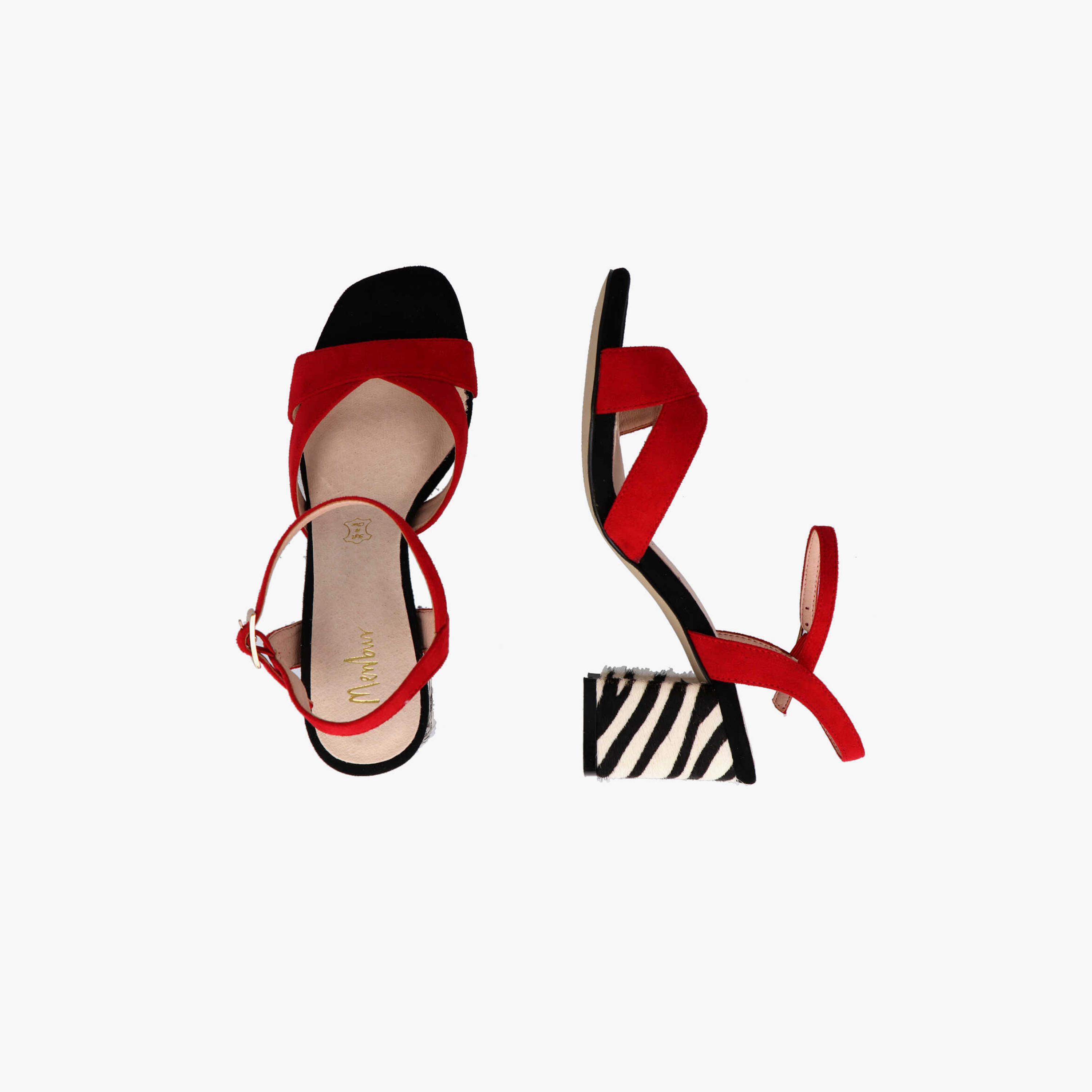 Menbur Women's Animal Print Block Heels with Strap | 21758-women-shoes-heels-image-4