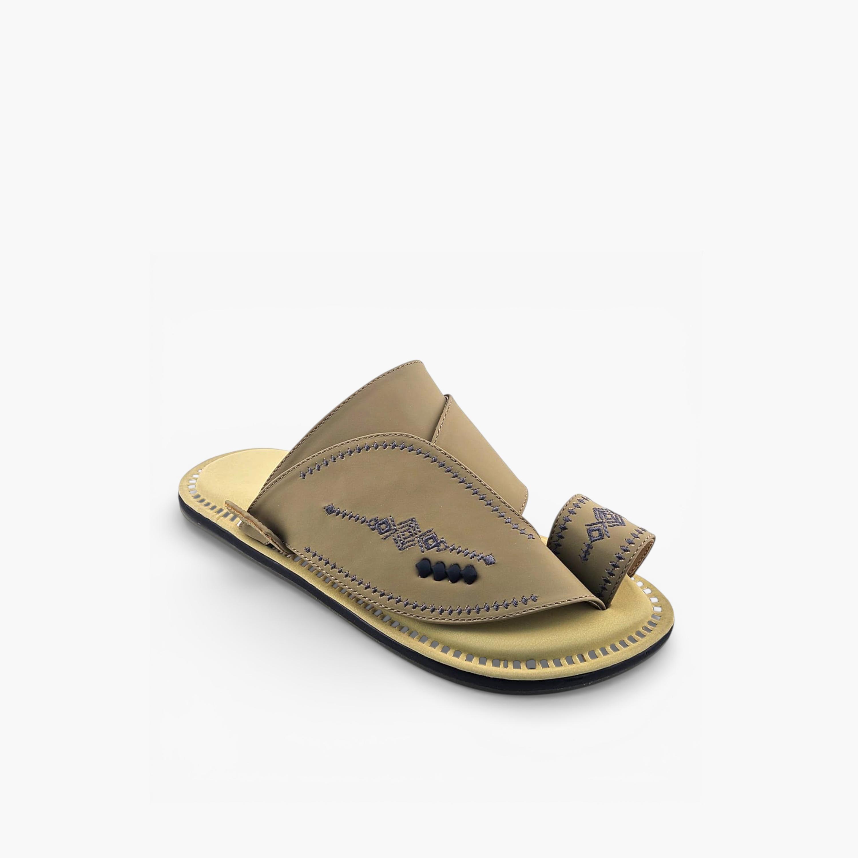 Al Fanoos Mens Slip-On Lumiere Arabic Sandals | 217-men-shoes-sandals-image-1