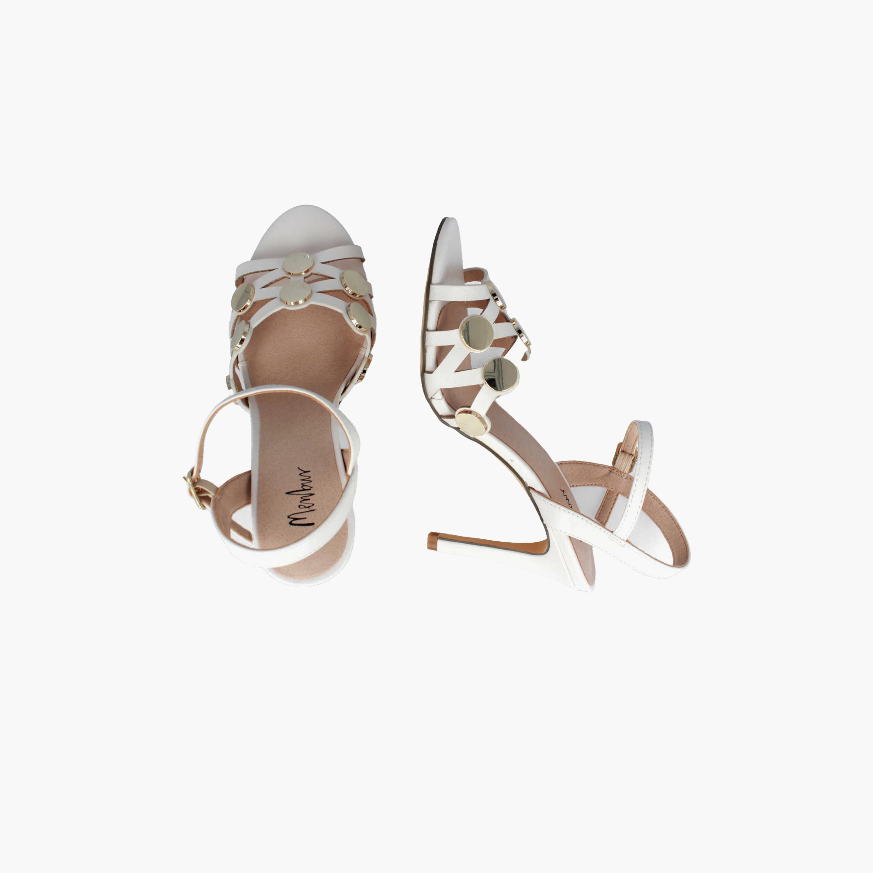 Menbur Women's Strap Sandals with Embellishment | 21850-women-shoes-sandals-flats-image-3