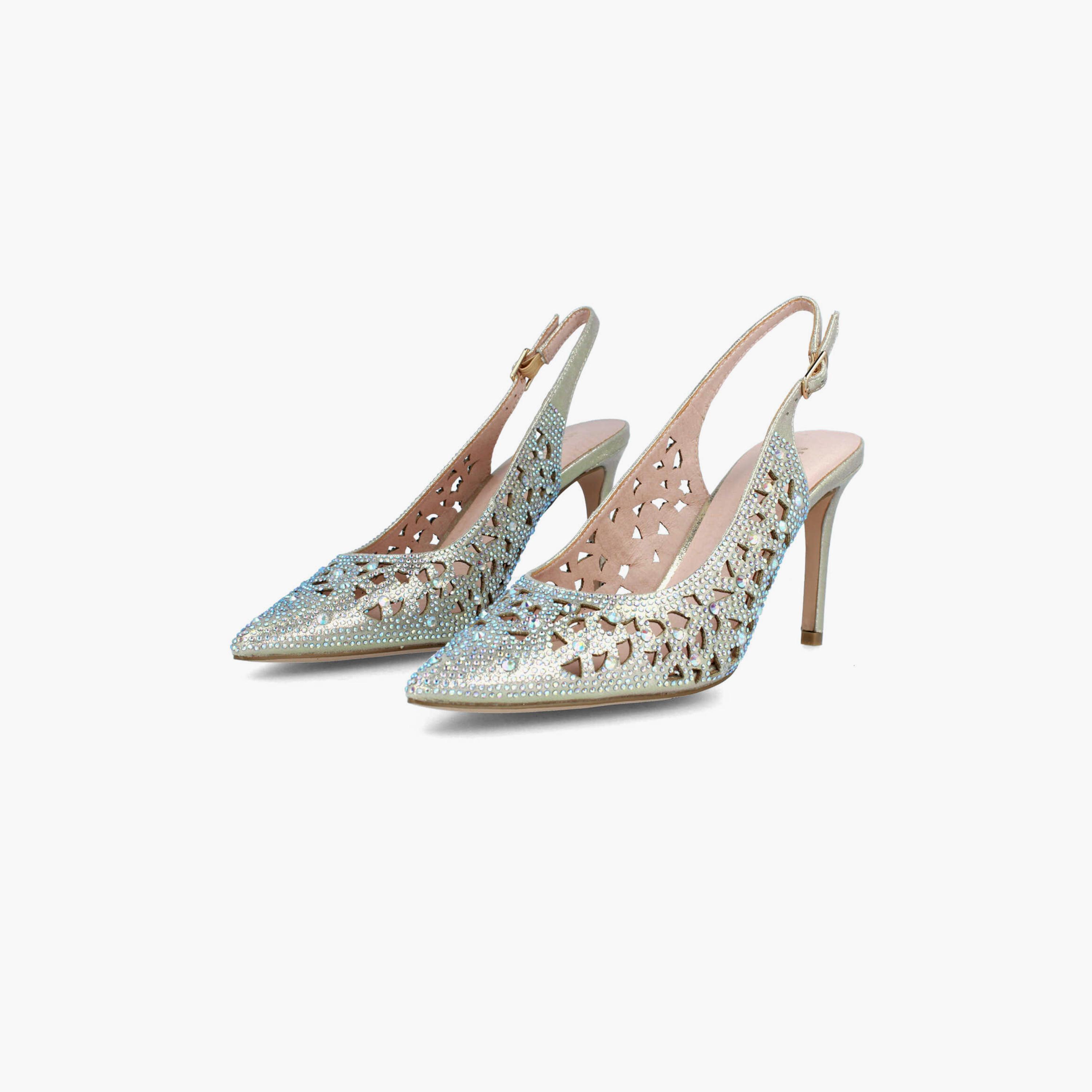 Menbur Women's Metallic Pumps with Rhinestone Accent | 21860-women-shoes-heels-image-2