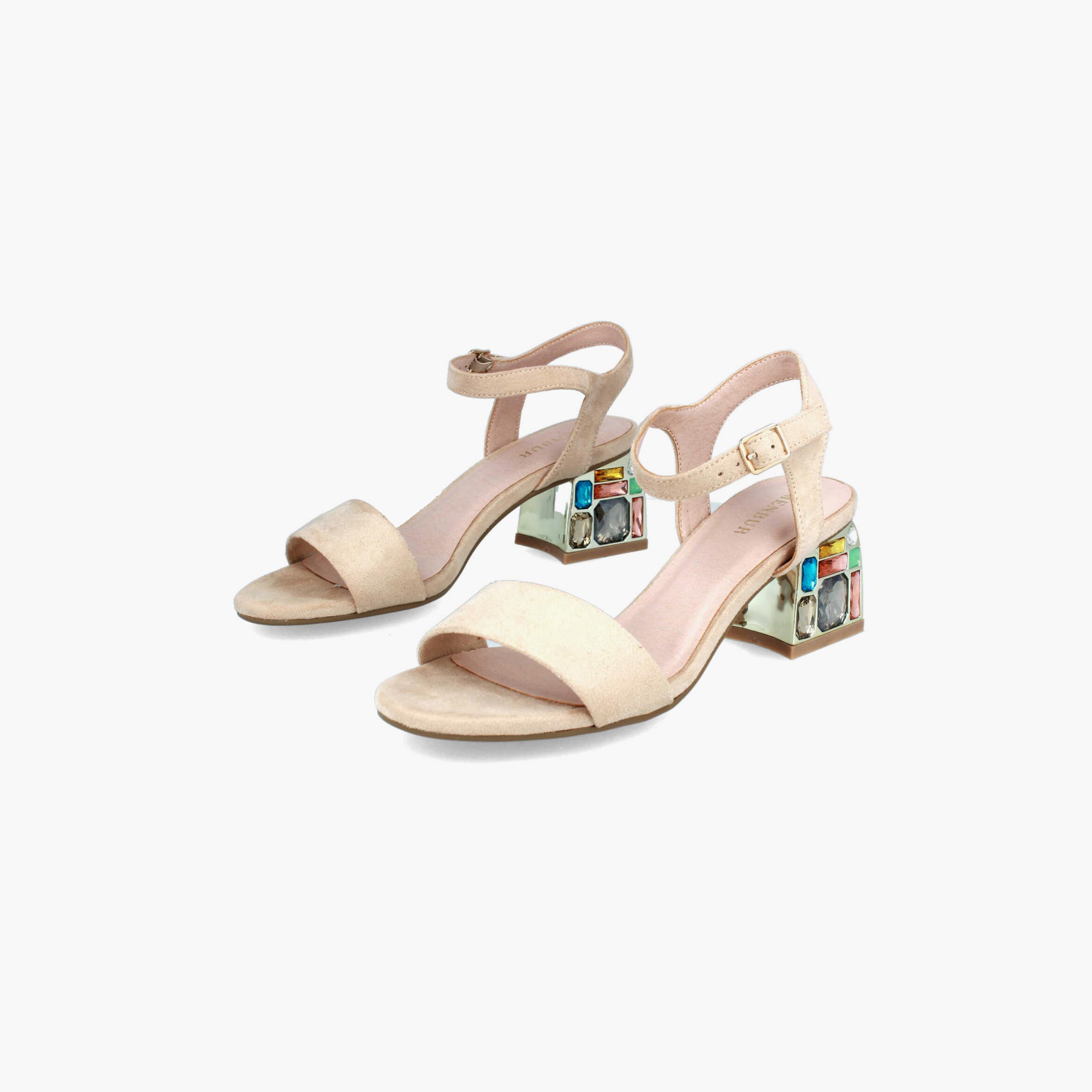 Menbur Women's Block Heels with Crystal | 21869-women-shoes-heels-image-2