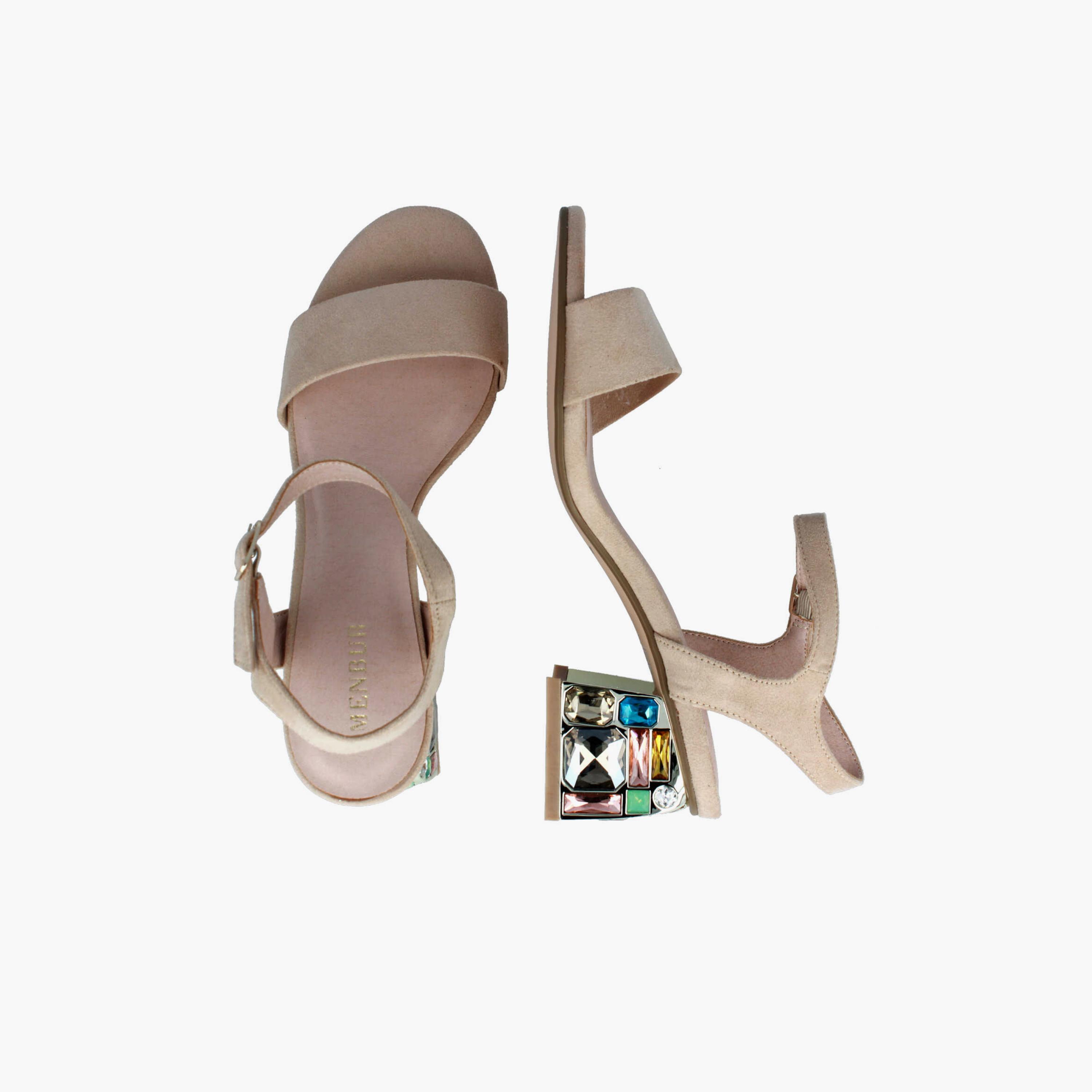 Menbur Women's Block Heels with Crystal | 21869-women-shoes-heels-image-3