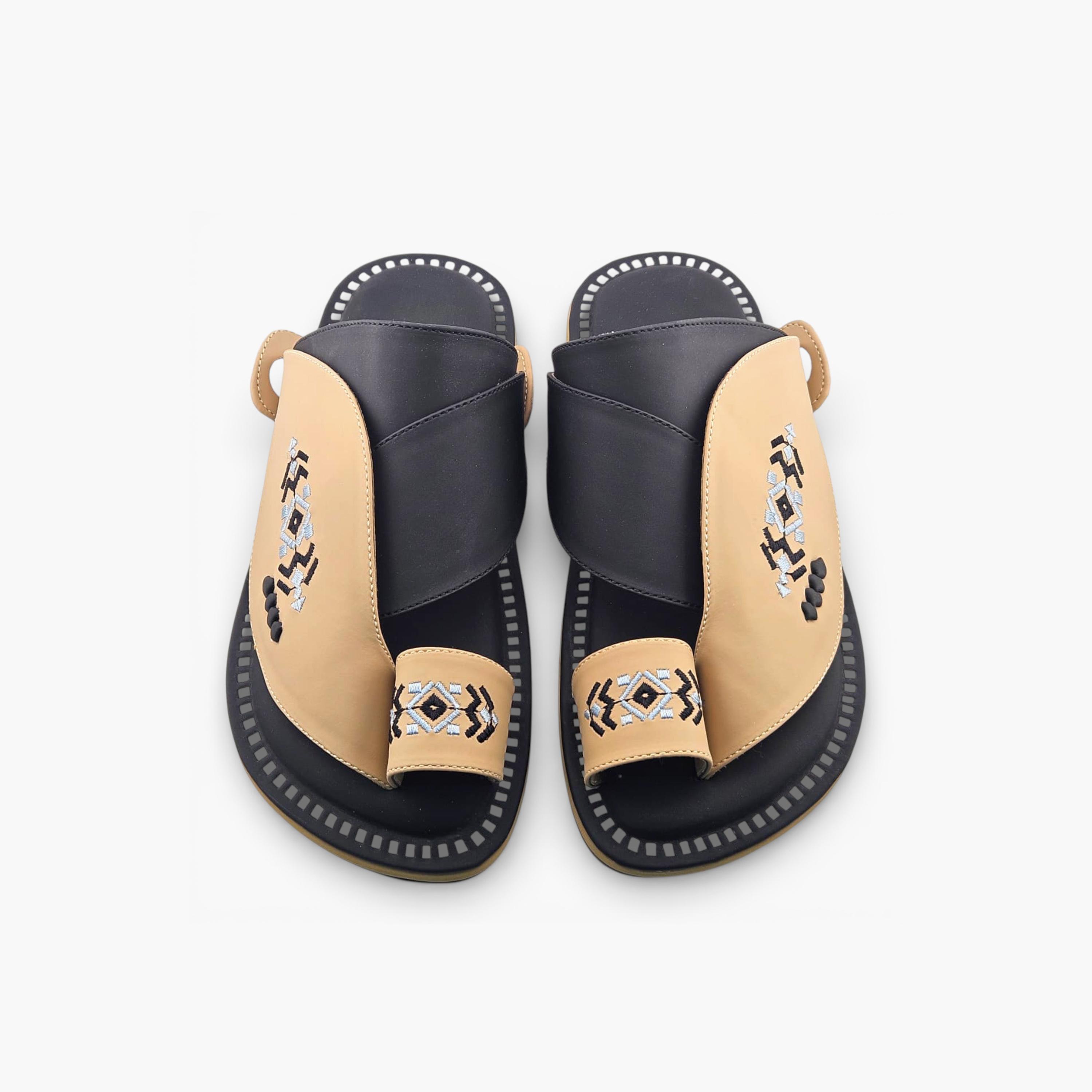 Al Fanoos Mens Slip-On Lumiere Arabic Sandals | 218-men-shoes-sandals-image-3