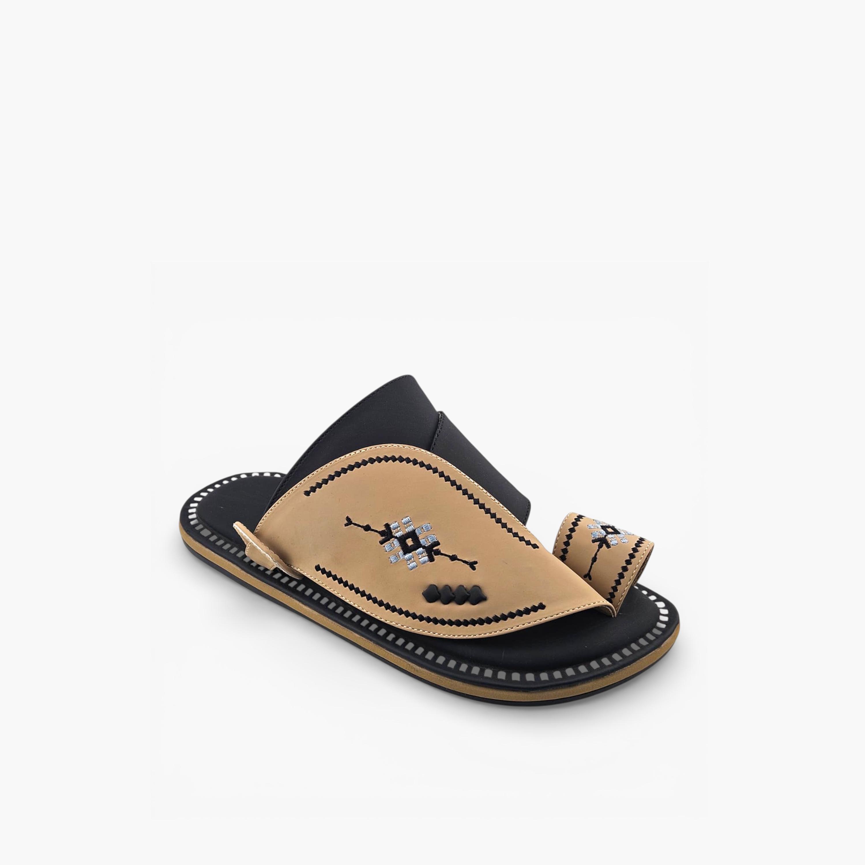 Al Fanoos Mens Slip-On Lumiere Arabic Sandals | 219-men-shoes-sandals-image-1