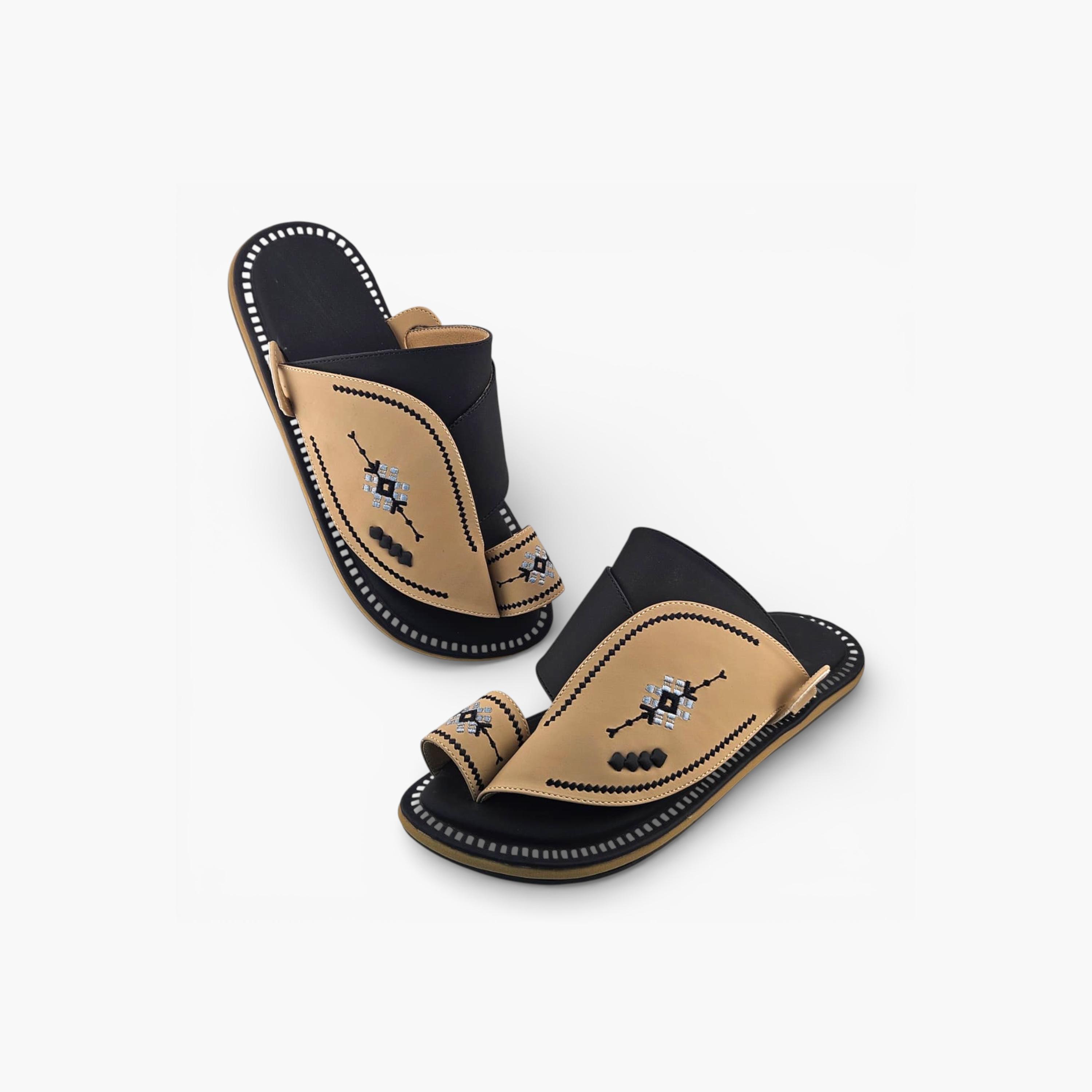 Al Fanoos Mens Slip-On Lumiere Arabic Sandals | 219-men-shoes-sandals-image-3