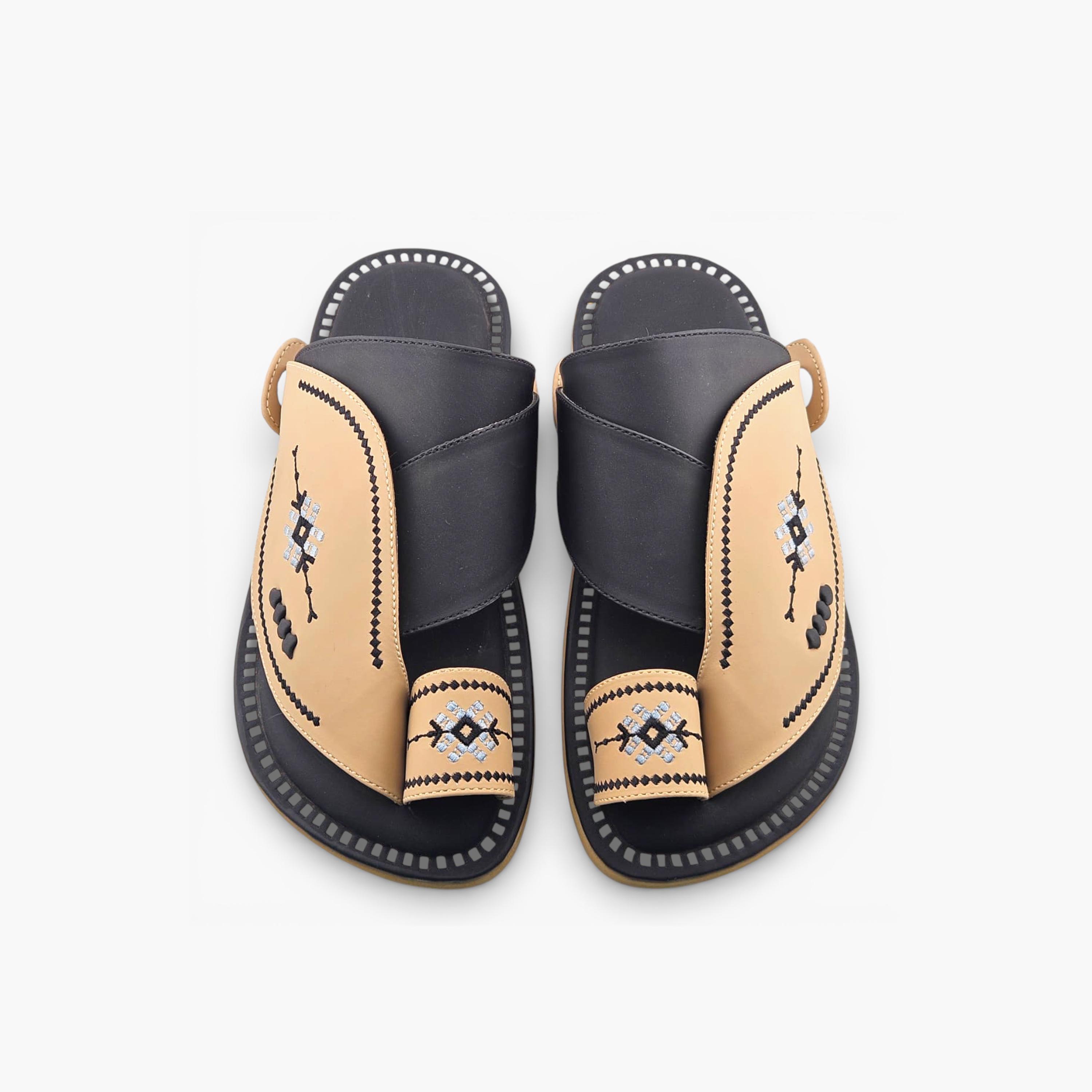 Al Fanoos Mens Slip-On Lumiere Arabic Sandals | 219-men-shoes-sandals-image-4