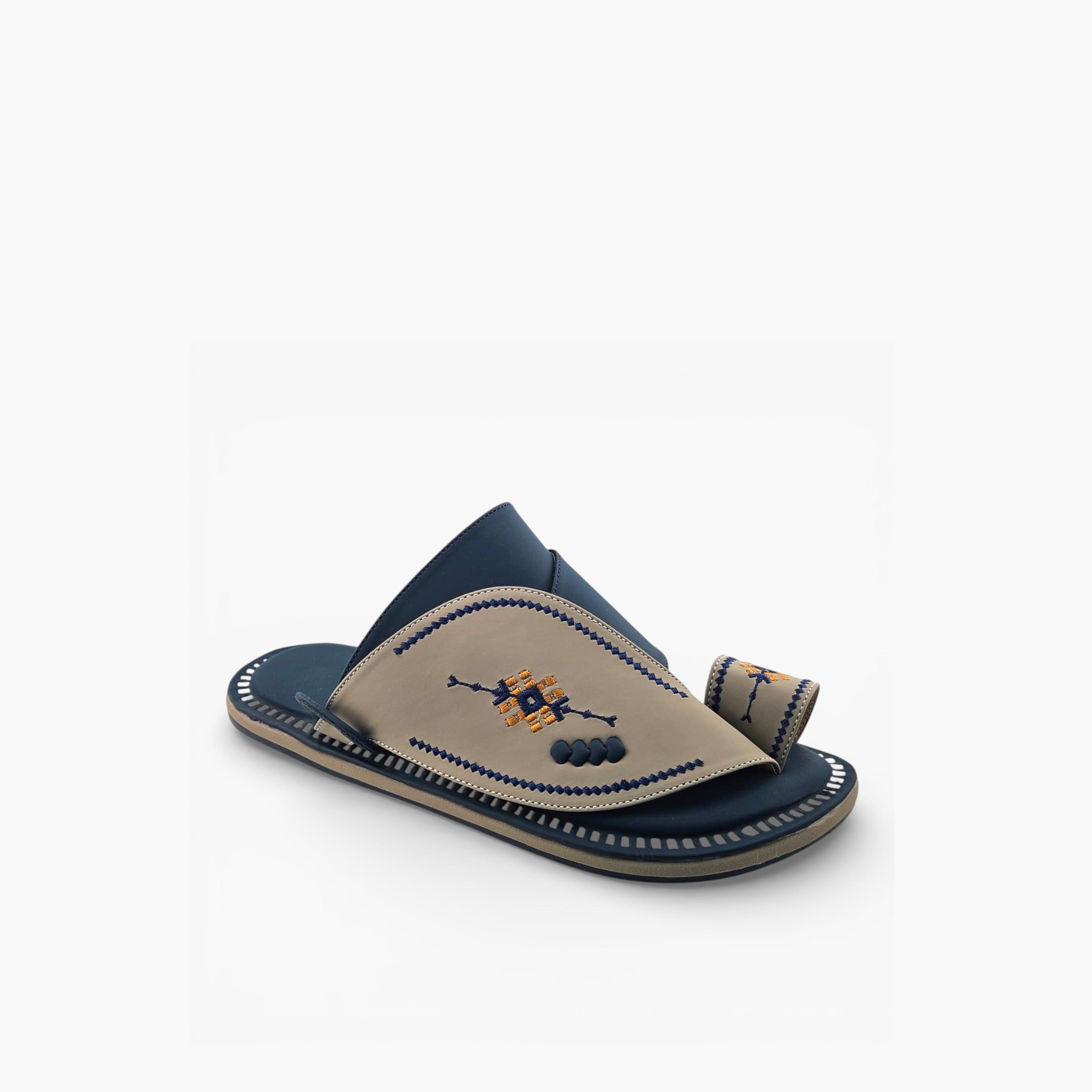 Al Fanoos Mens Slip-On Lumiere Arabic Sandals | 219-men-shoes-sandals-image-1