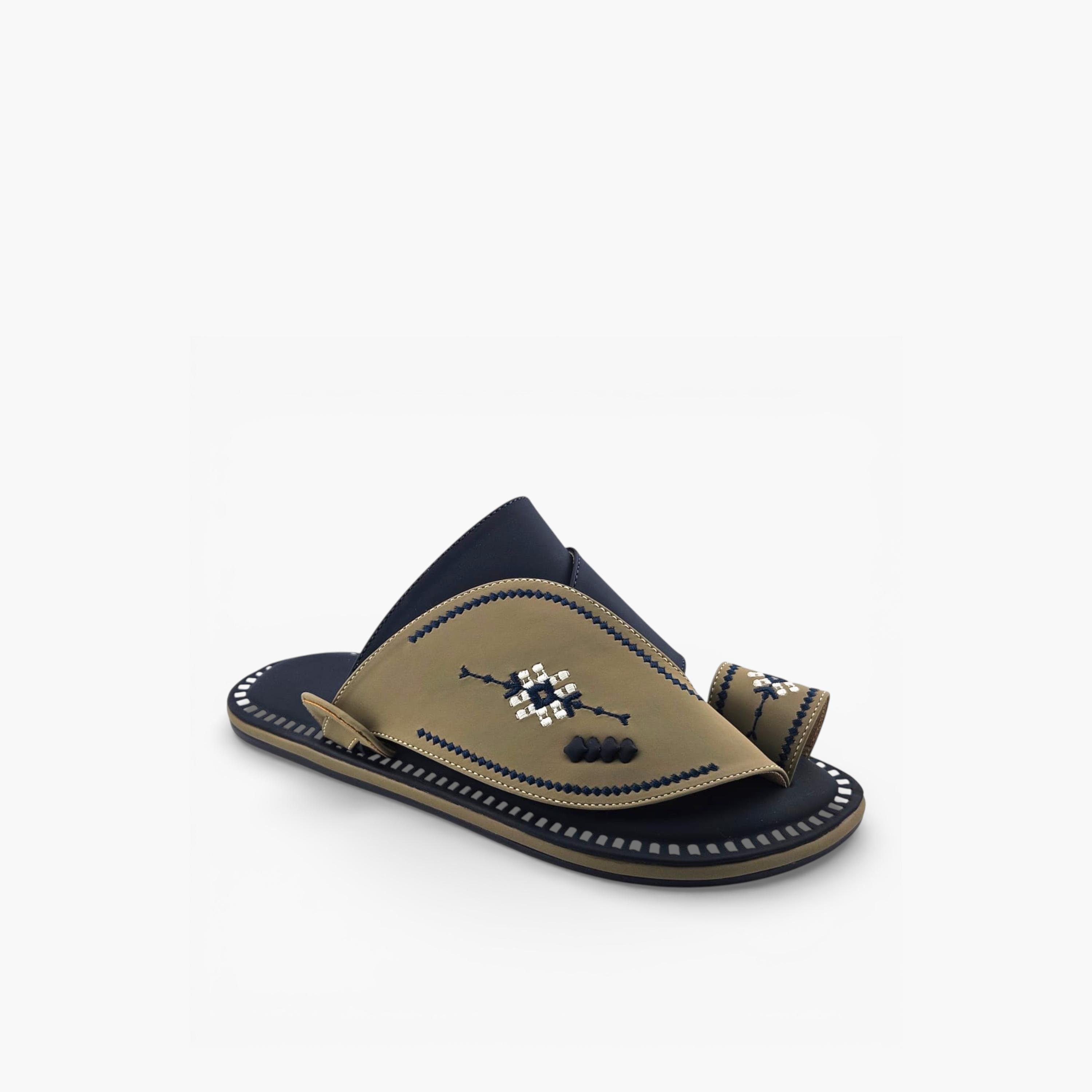 Al Fanoos Mens Slip-On Lumiere Arabic Sandals | 219-men-shoes-sandals-image-1
