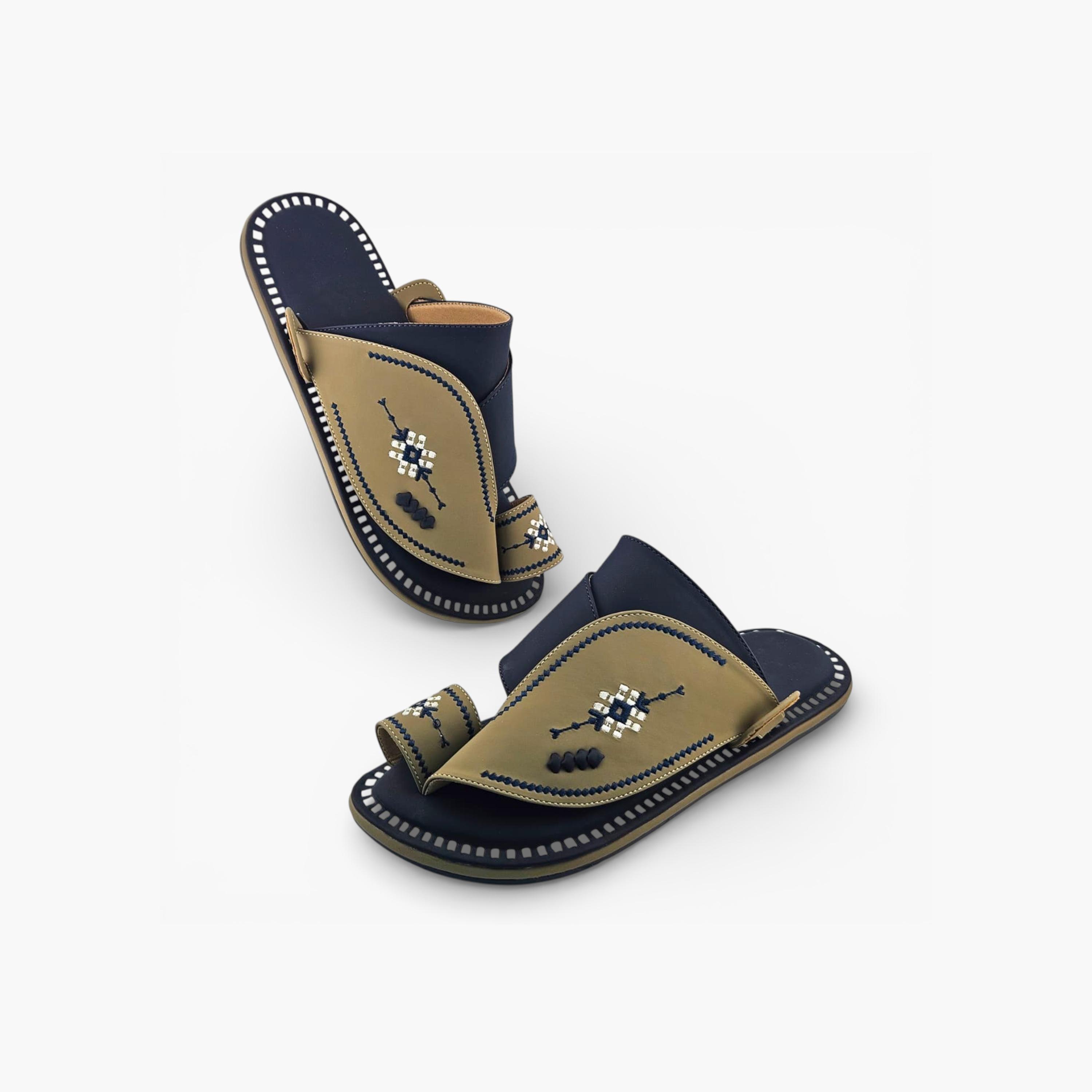 Al Fanoos Mens Slip-On Lumiere Arabic Sandals | 219-men-shoes-sandals-image-3