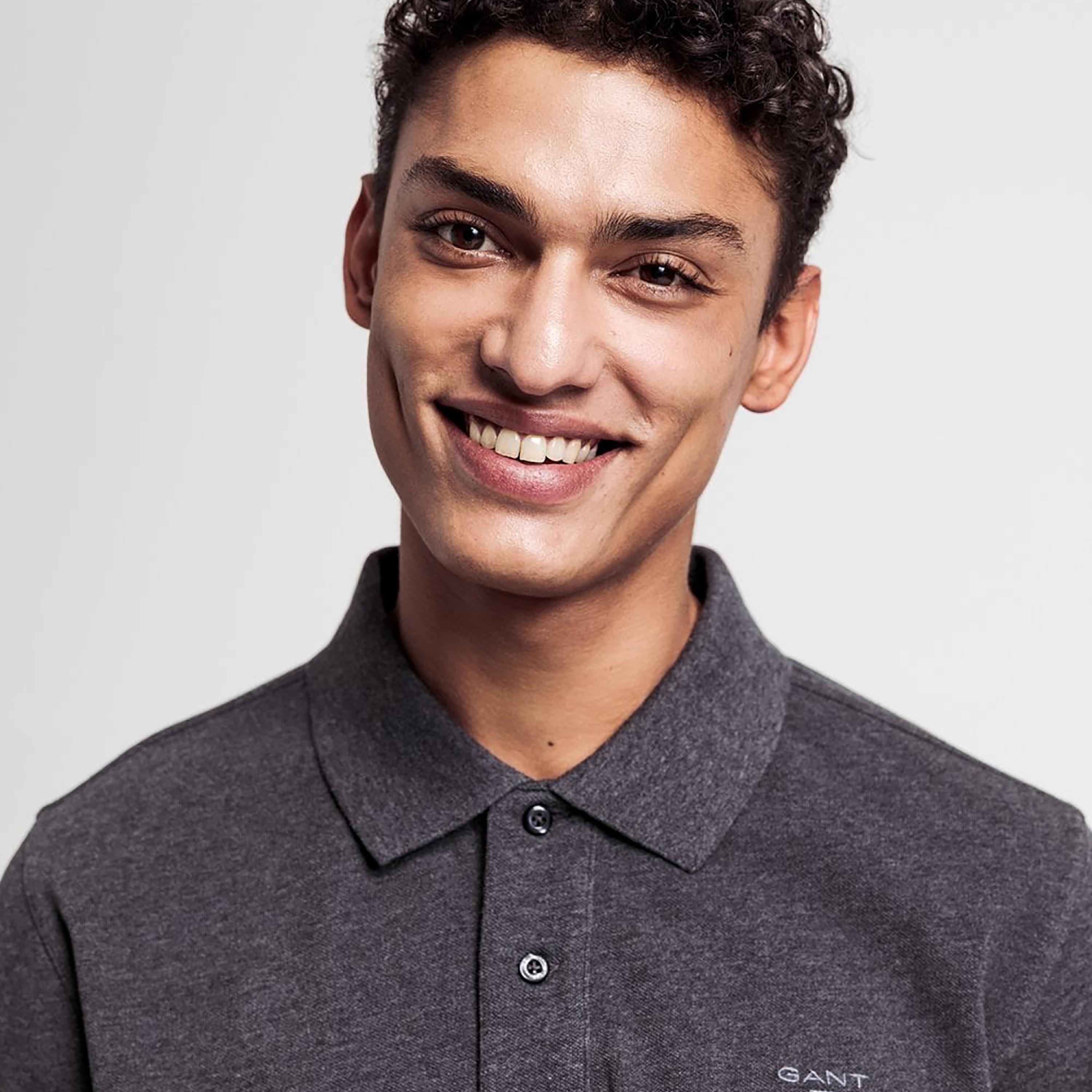 تي-شيرت بولو من جانت لوجو بأكمام قصيرة وياقة-men-clothing-tshirtsandpolos-polos-image-3