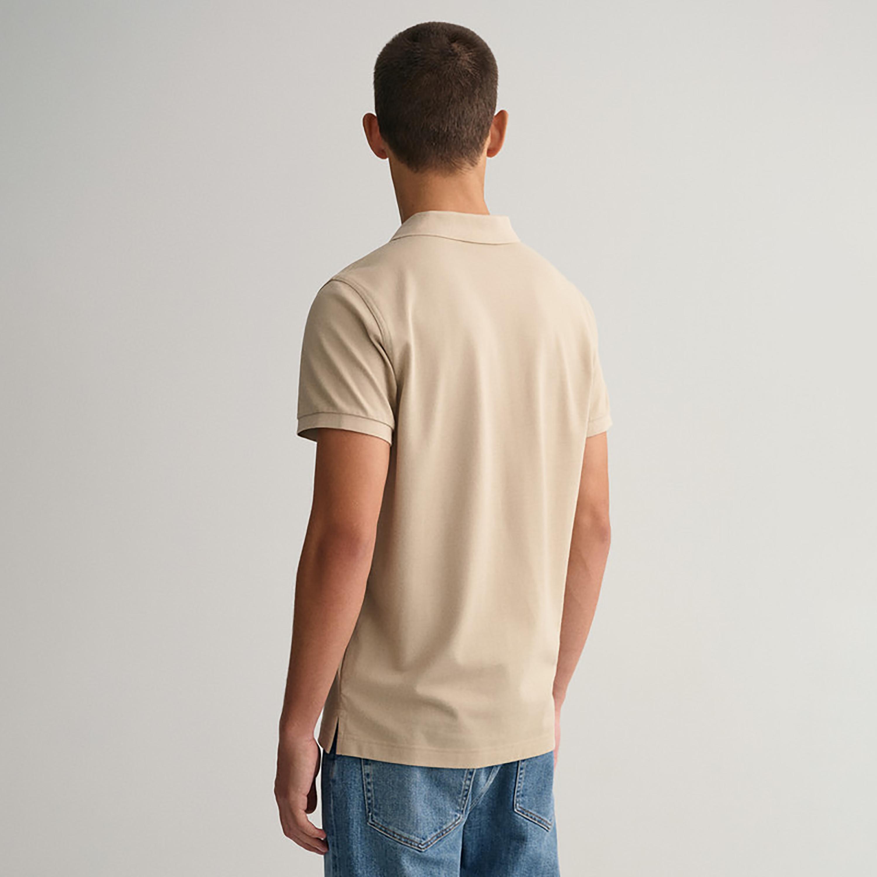 Gant Logo Detail Collared Short Sleeves Polo T-Shirt-men-clothing-tshirtsandpolos-polos-image-3