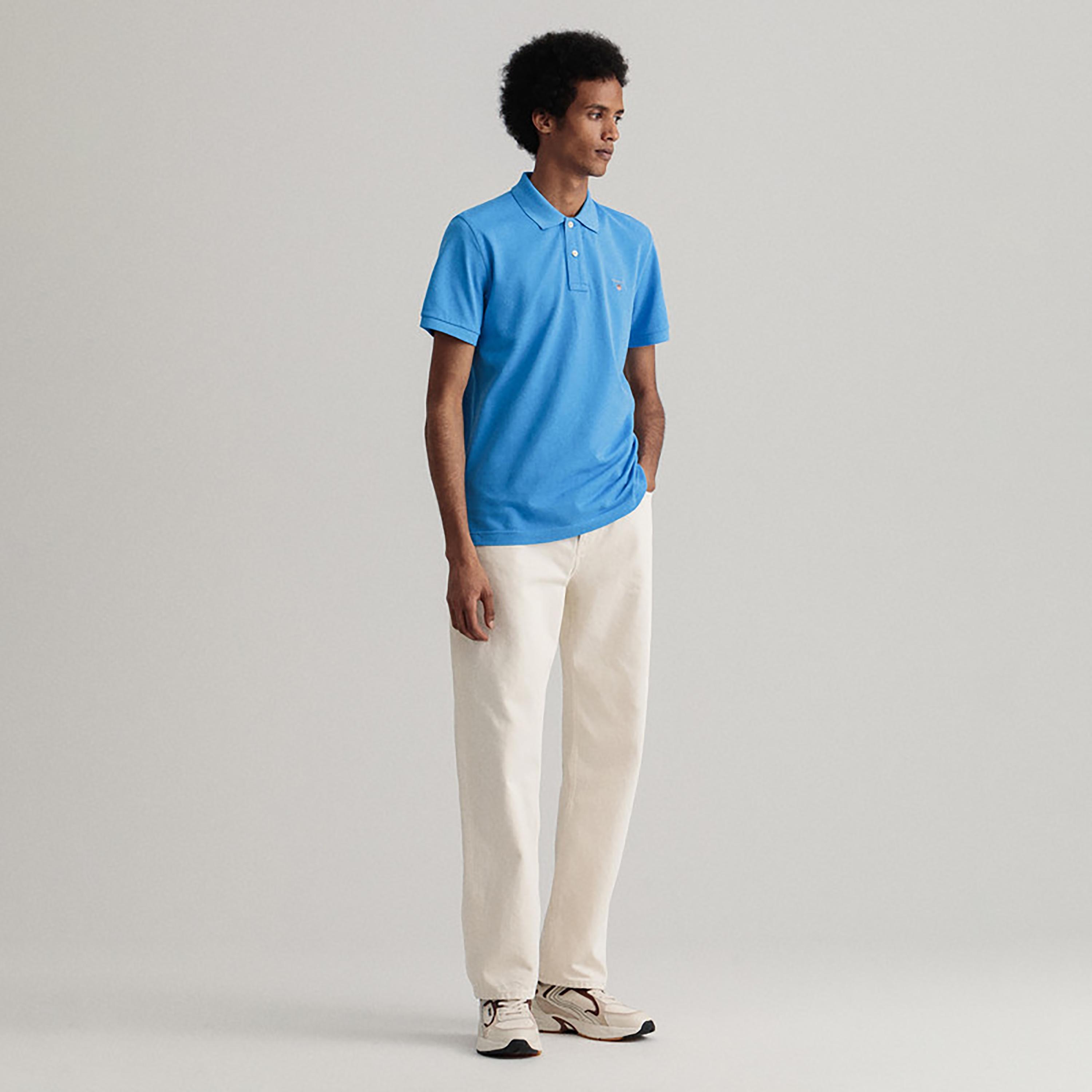Gant Logo Detail Collared Short Sleeves Polo T-Shirt-men-clothing-tshirtsandpolos-polos-image-2