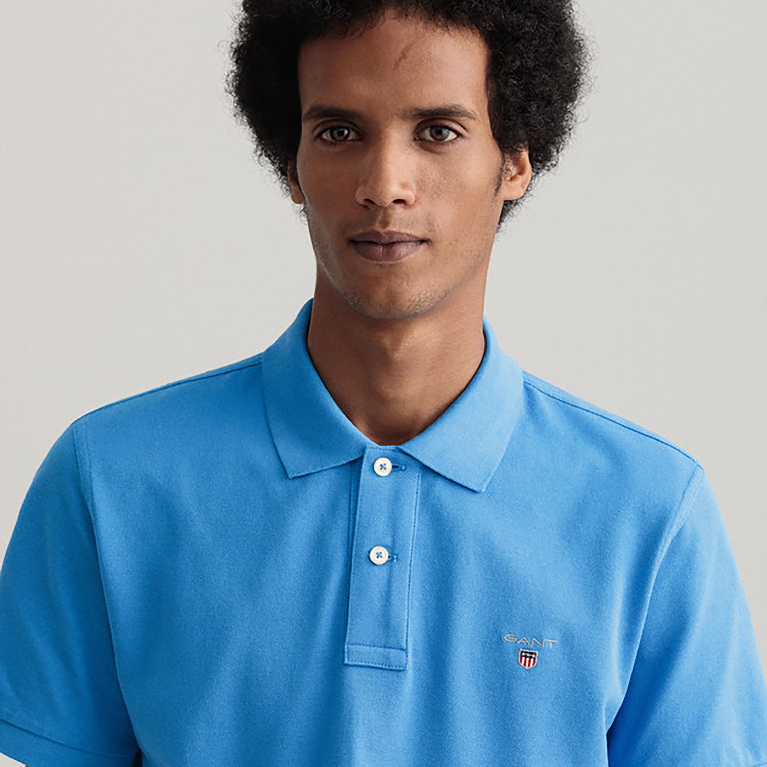 Gant Logo Detail Collared Short Sleeves Polo T-Shirt-men-clothing-tshirtsandpolos-polos-image-3
